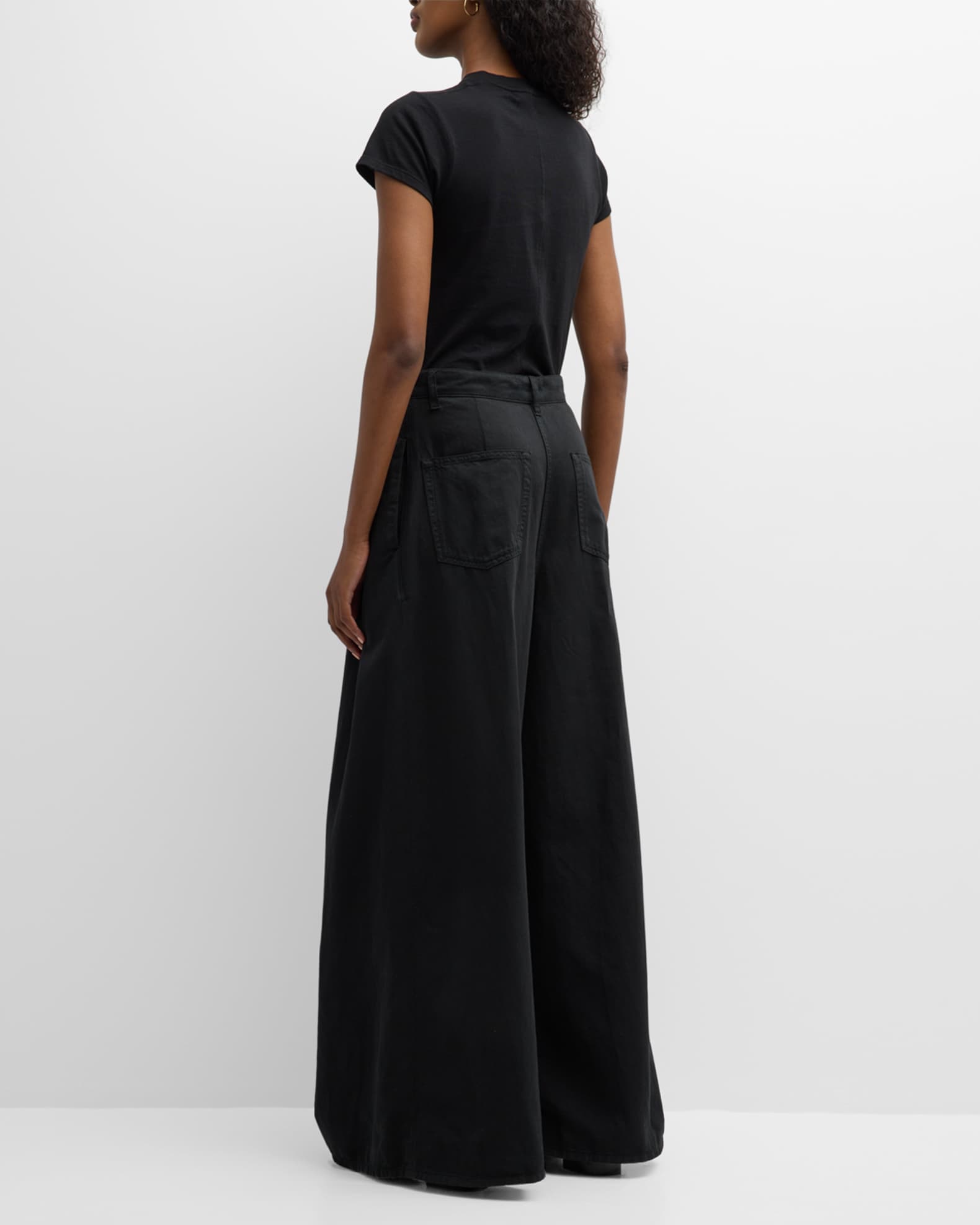 THE ROW Criselle Pleated Wide-Leg Jeans | Neiman Marcus