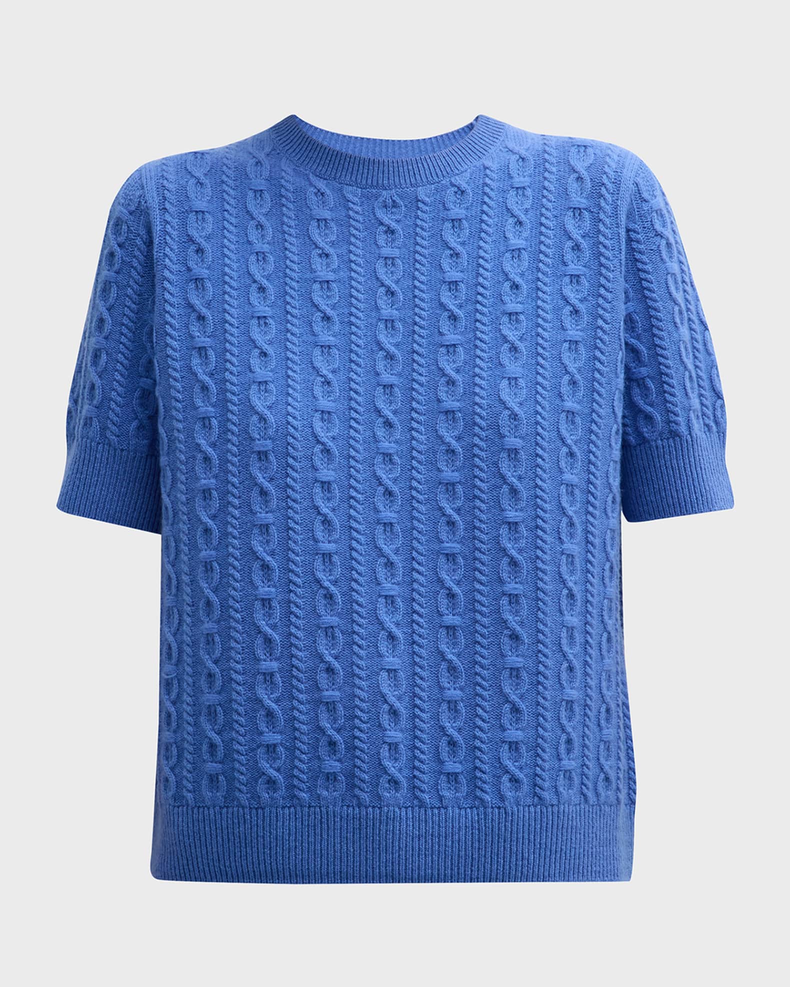 Lafayette 148 New York Cashmere ShortSleeve CableKnit Sweater