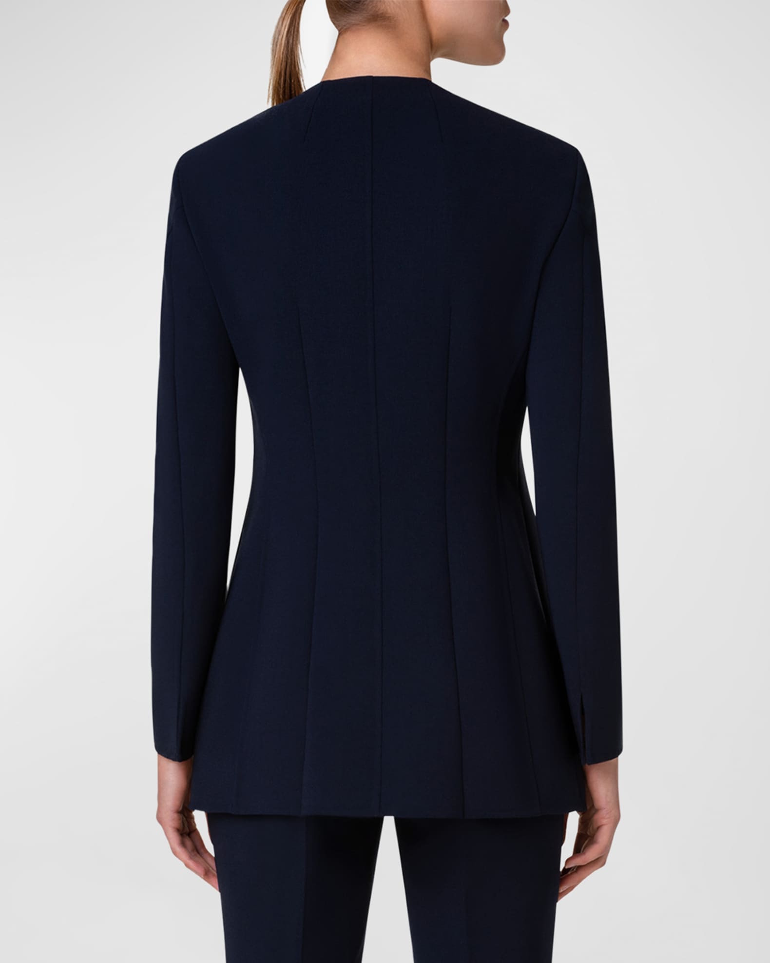 Long fitted jacket best sale