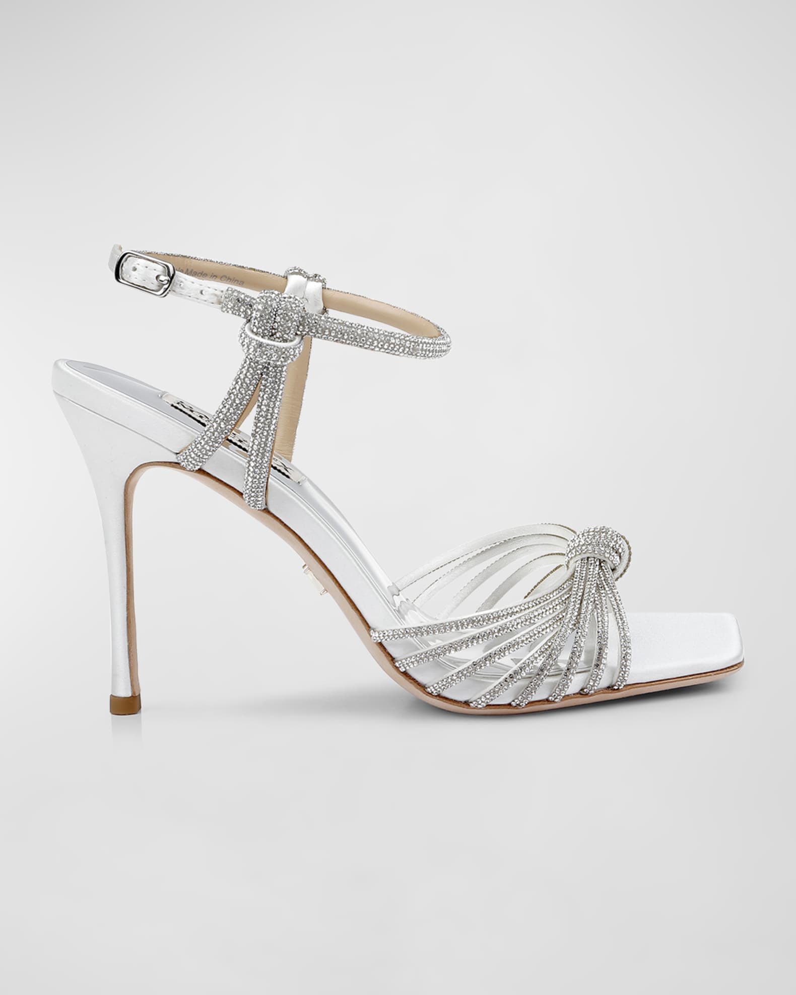 Sandalo donna gioiello nero con strass tacco trasparente largo 10 cm cerimonia cinturino alla