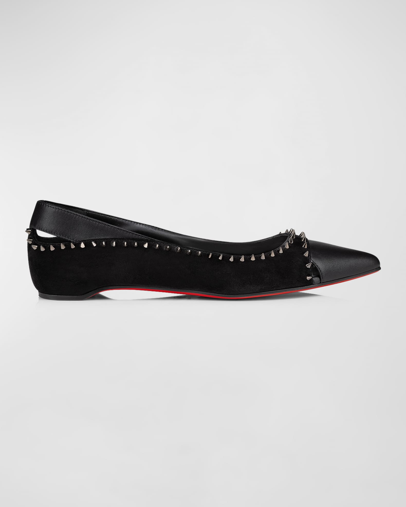 Red bottom flat shoes sale