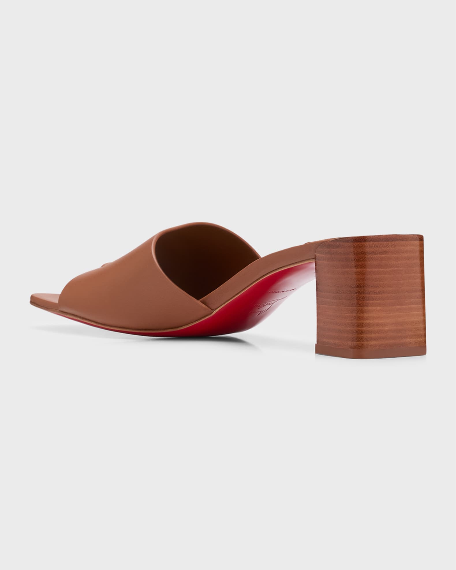 Red mule sandals discount