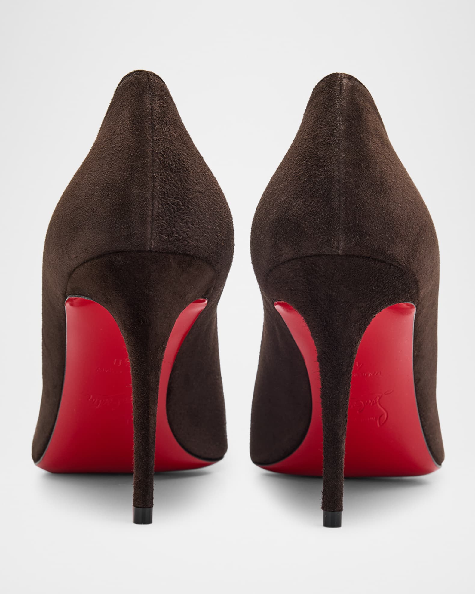Christian Louboutin 85mm Kate Suede Classic Pumps | Neiman Marcus