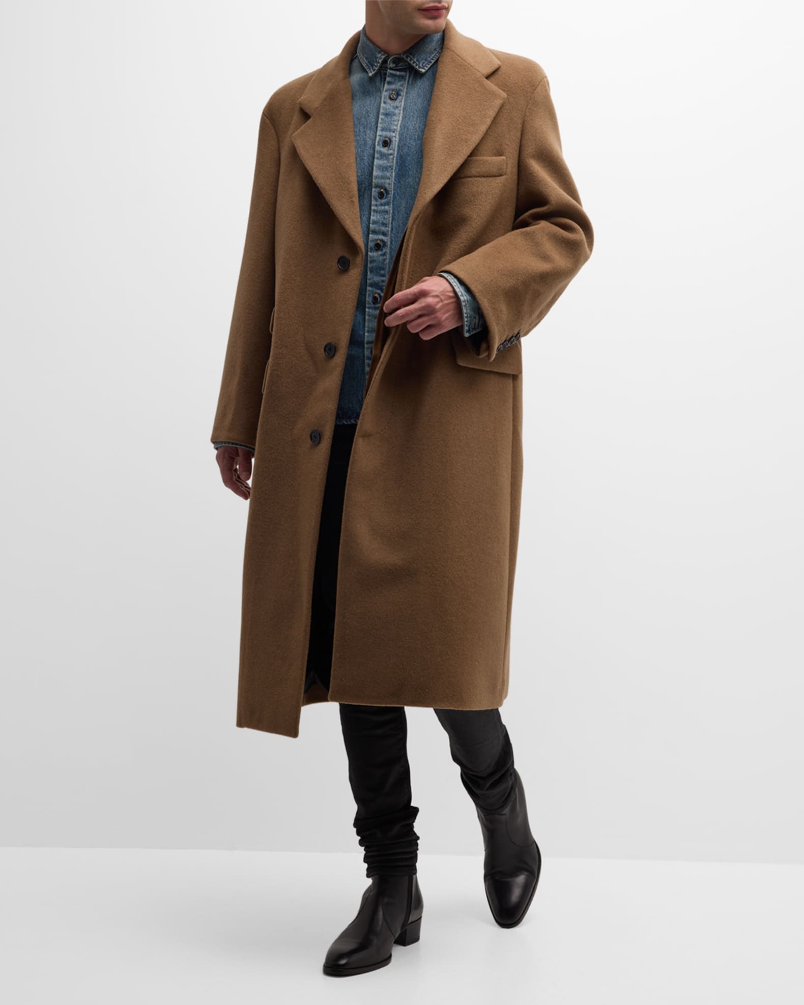 Saint laurent coat mens sale