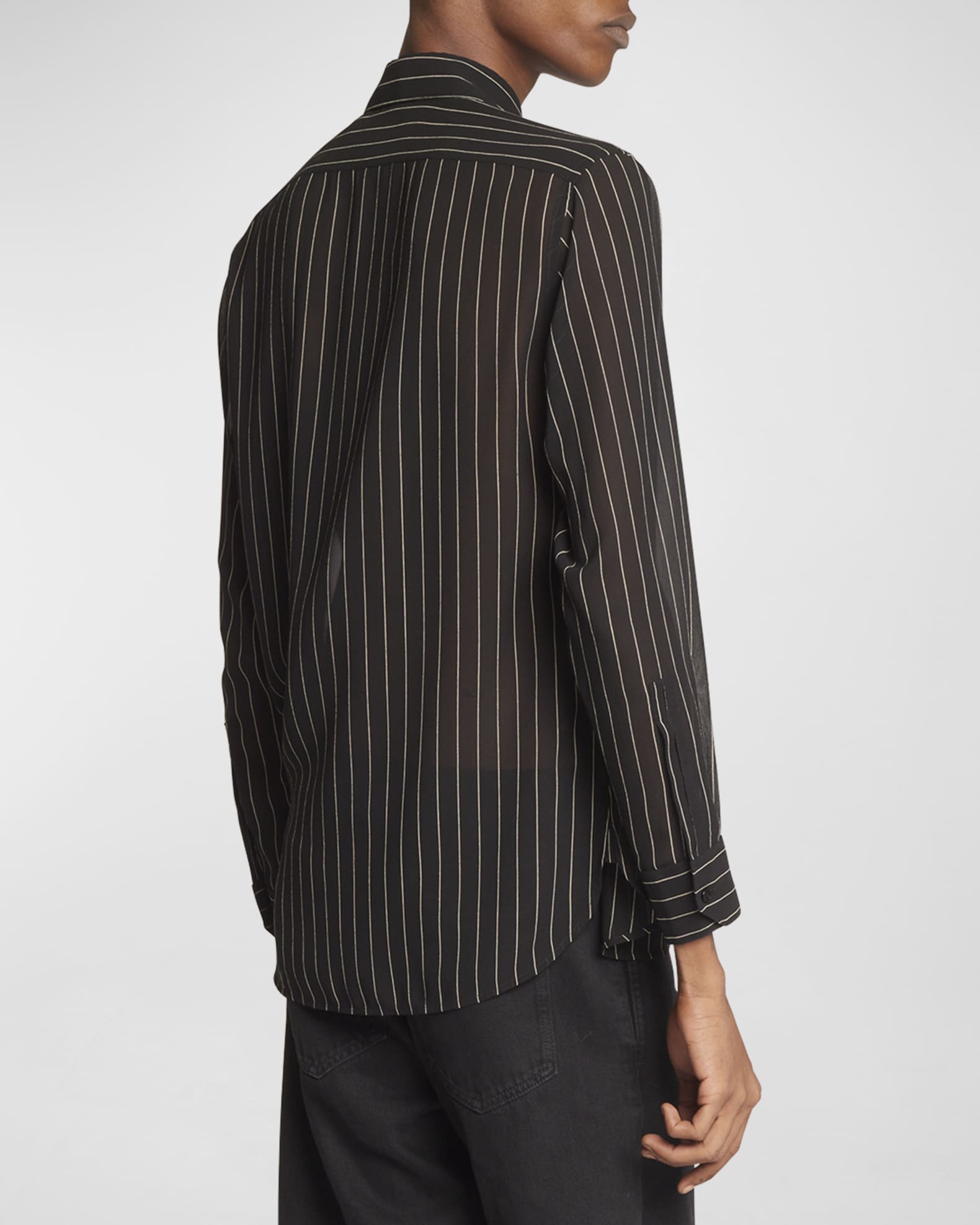 Yves saint laurent striped shirt new arrivals