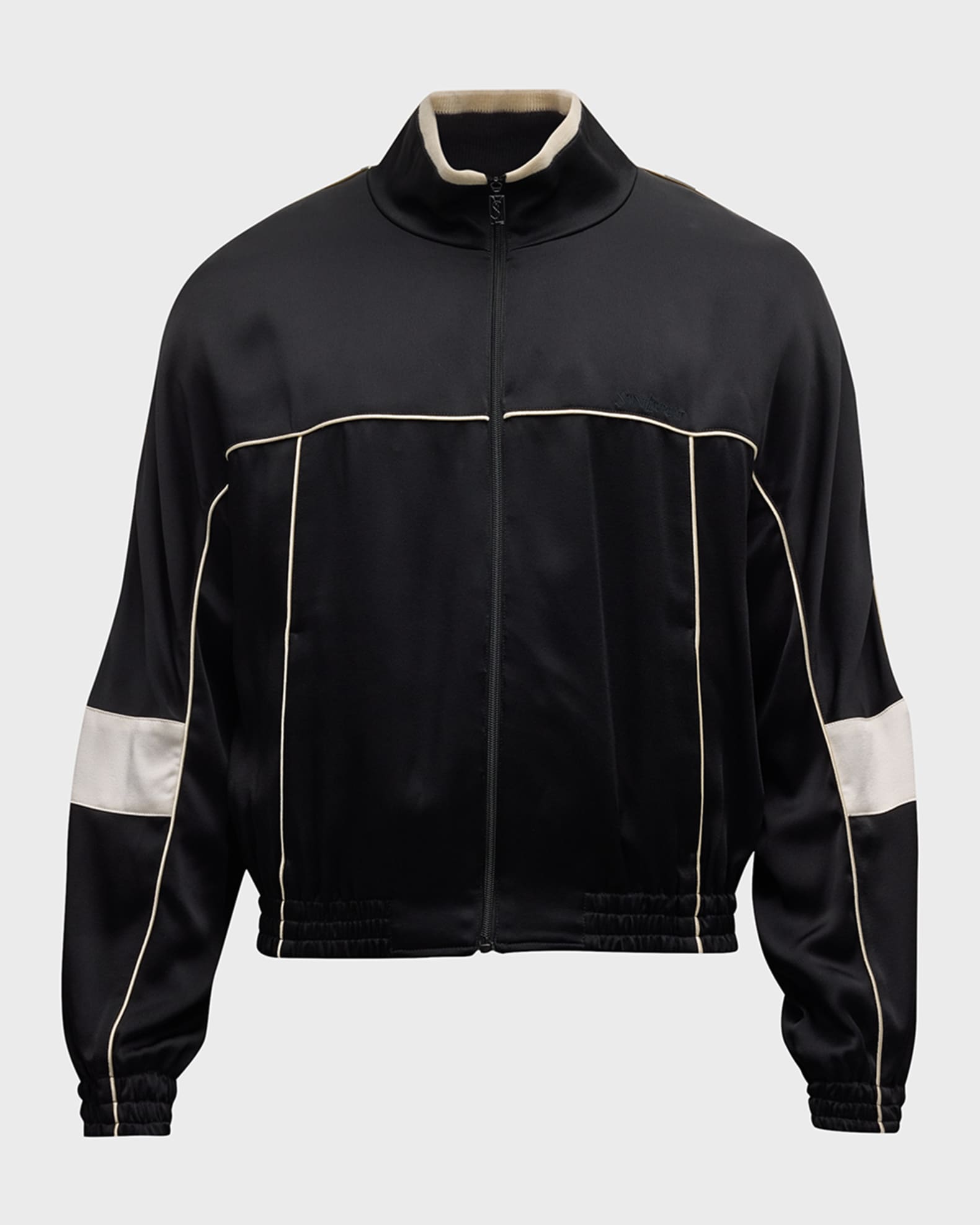Satin track jacket clearance