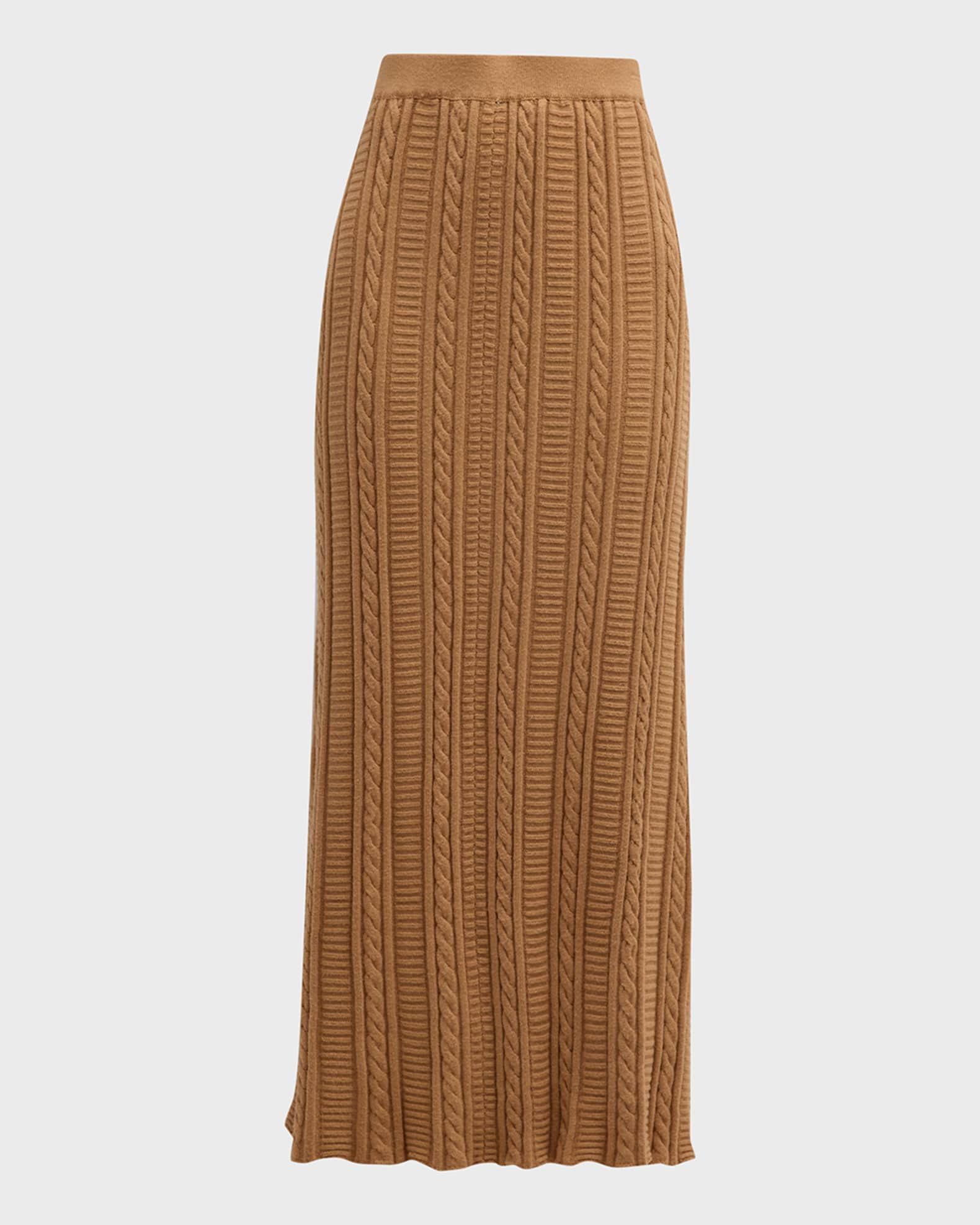 Misook ALine CableKnit Maxi Skirt Neiman Marcus