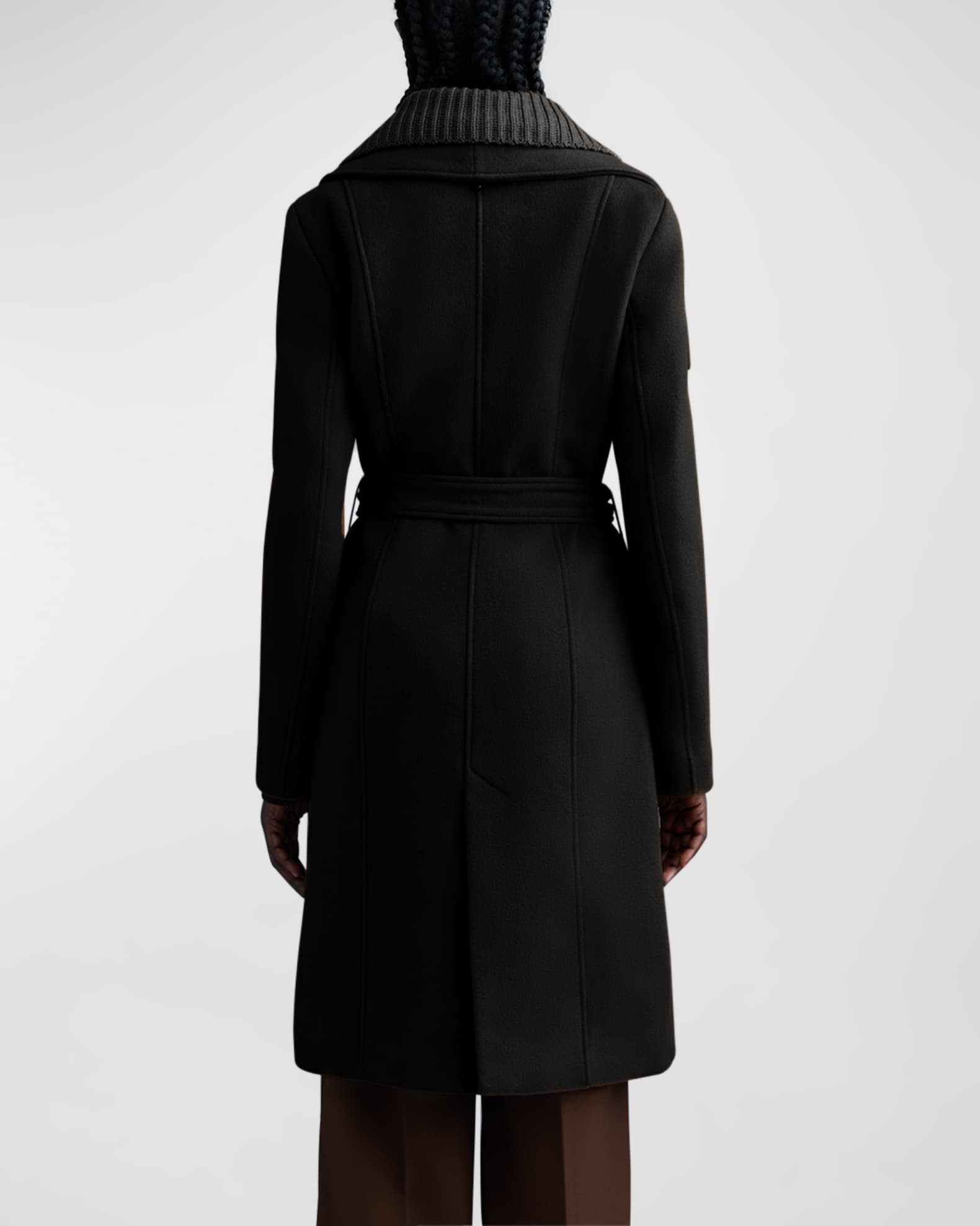 Nori Double Face Wool Belted Top Coat