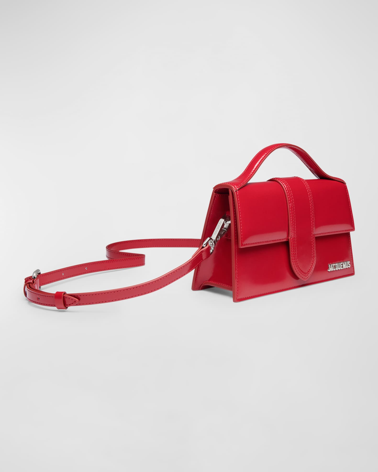 Jacquemus Le Grand Bambino Leather Crossbody Flap Bag