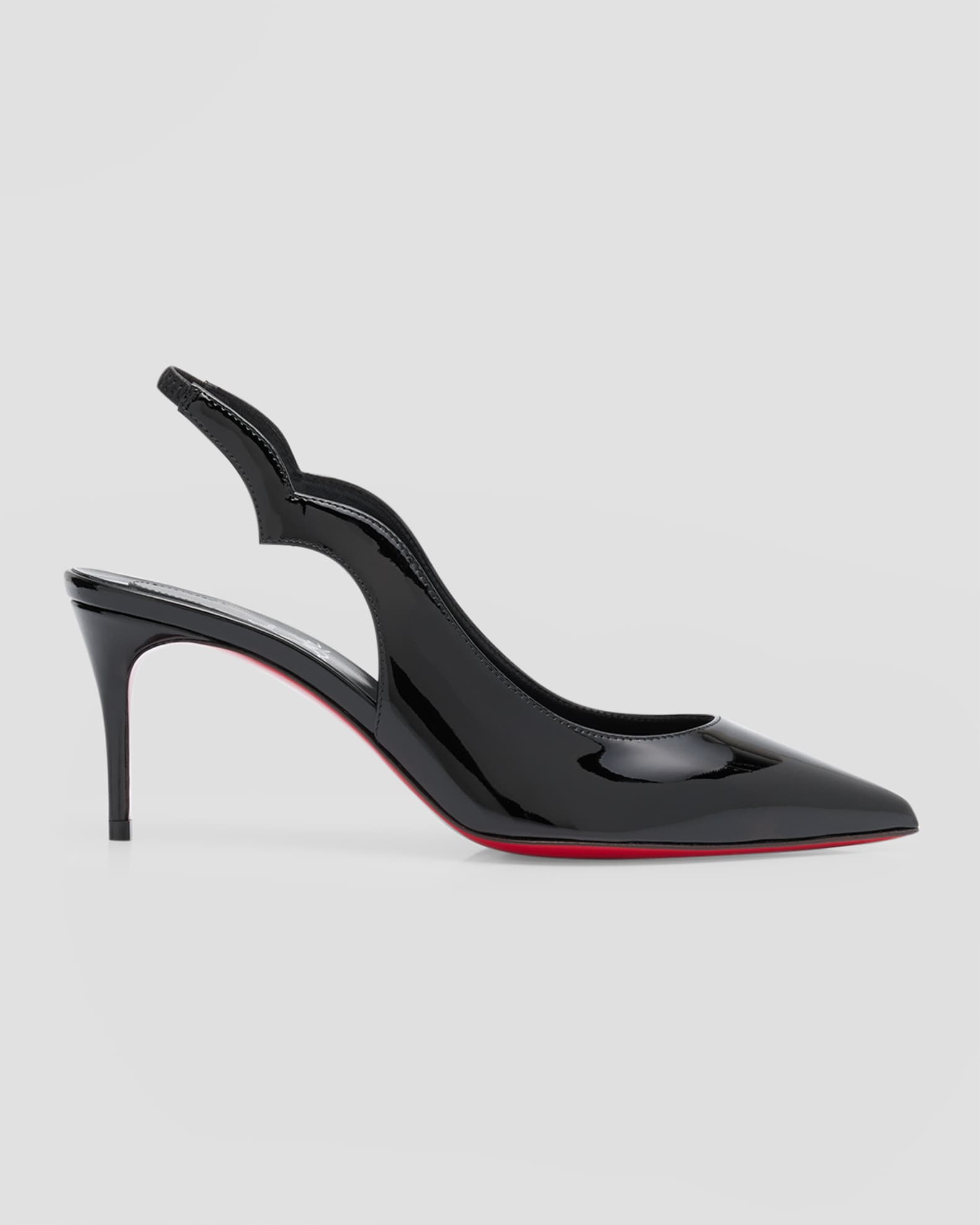 Christian Louboutin Hot Chick Patent Red Sole Slingback Pumps | Neiman ...