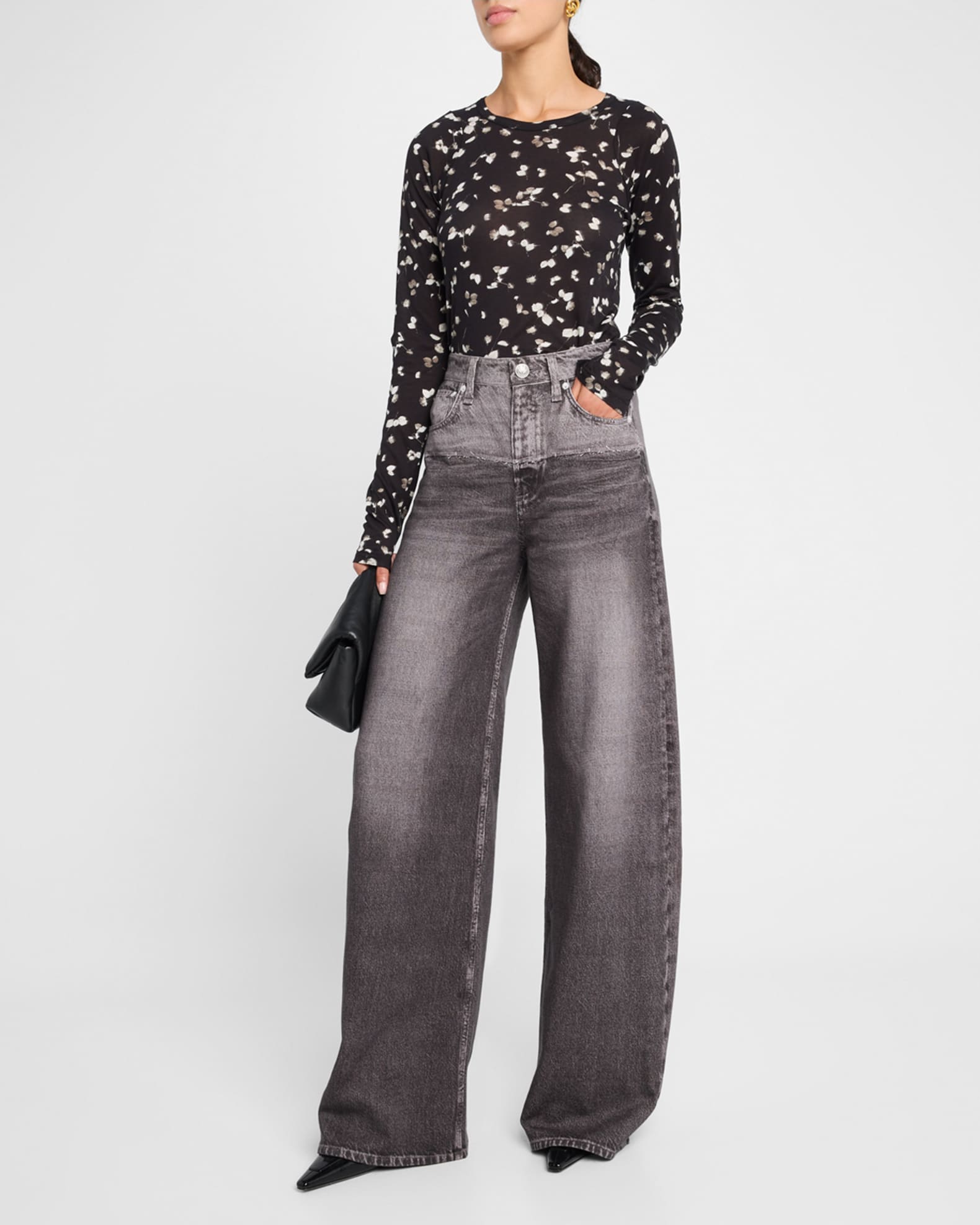 Shaw Paneled Long-Sleeve Top 1