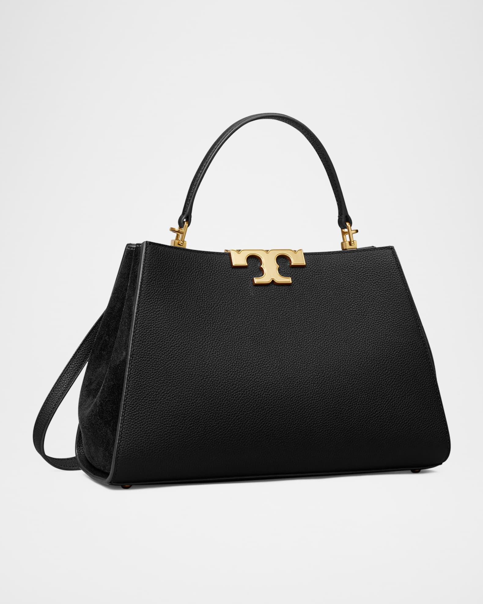 Eleanor Pebbled Leather Satchel Bag 1