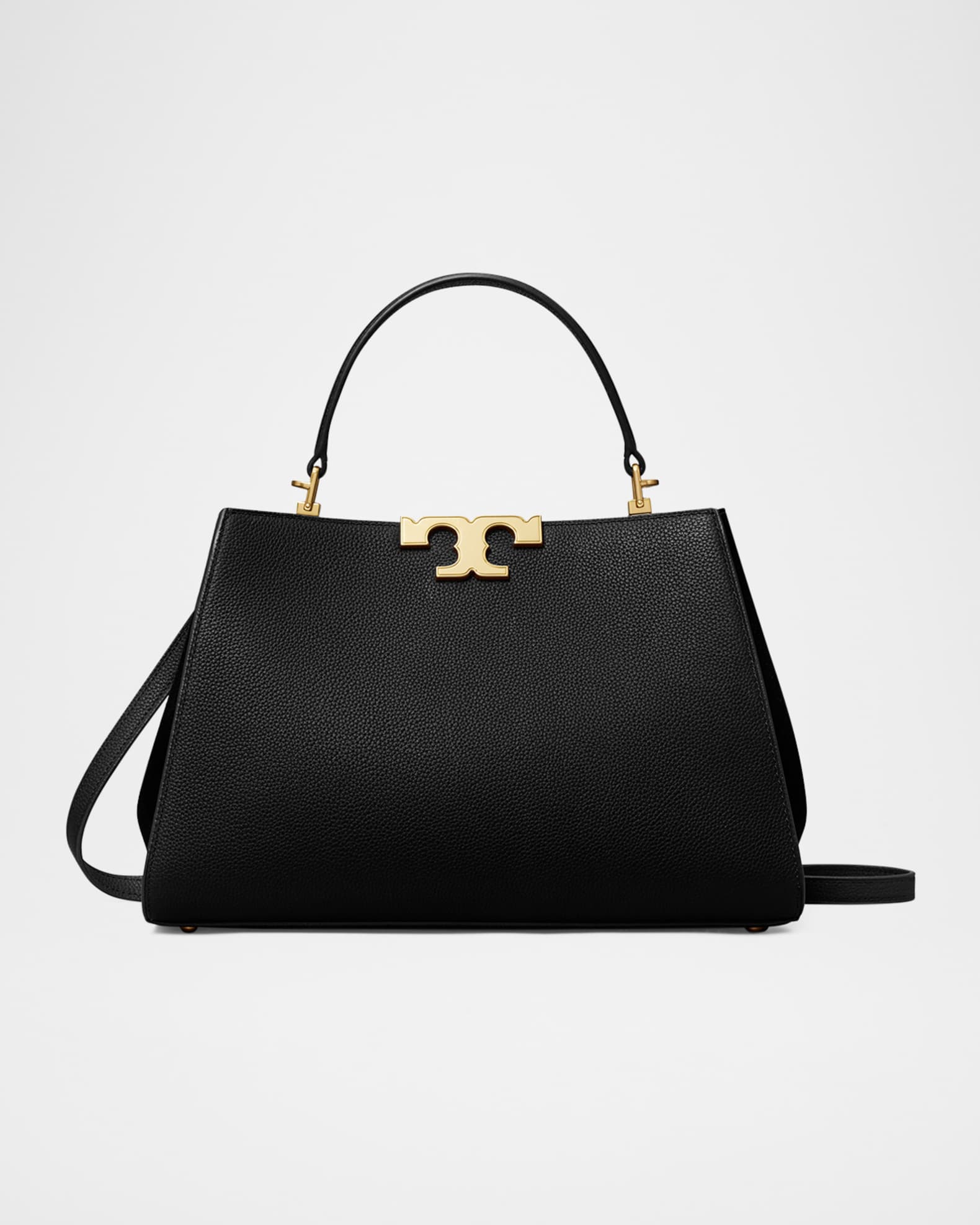 Eleanor Pebbled Leather Satchel Bag 0