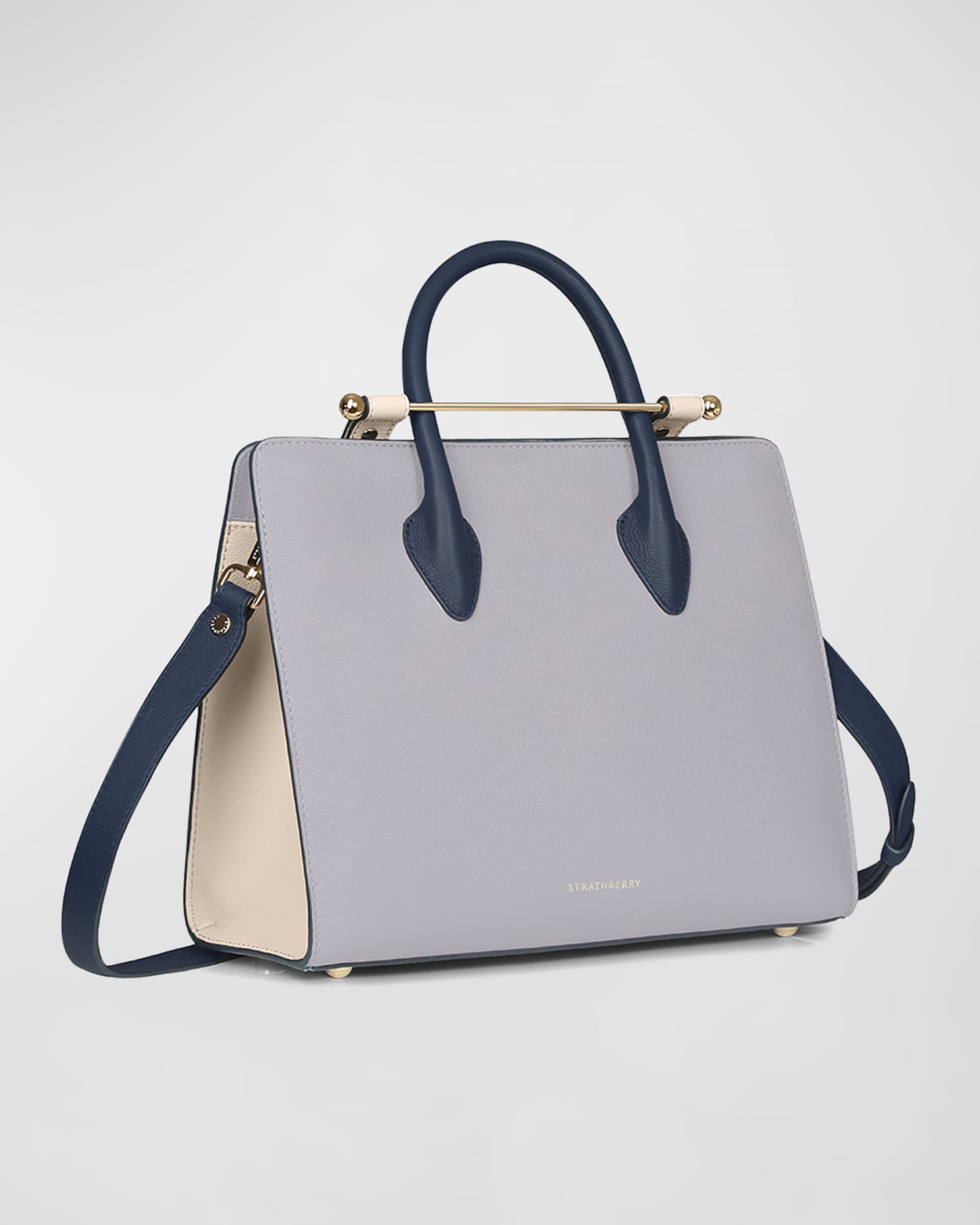 Strathberry Tri Color Leather Midi Tote Strathberry