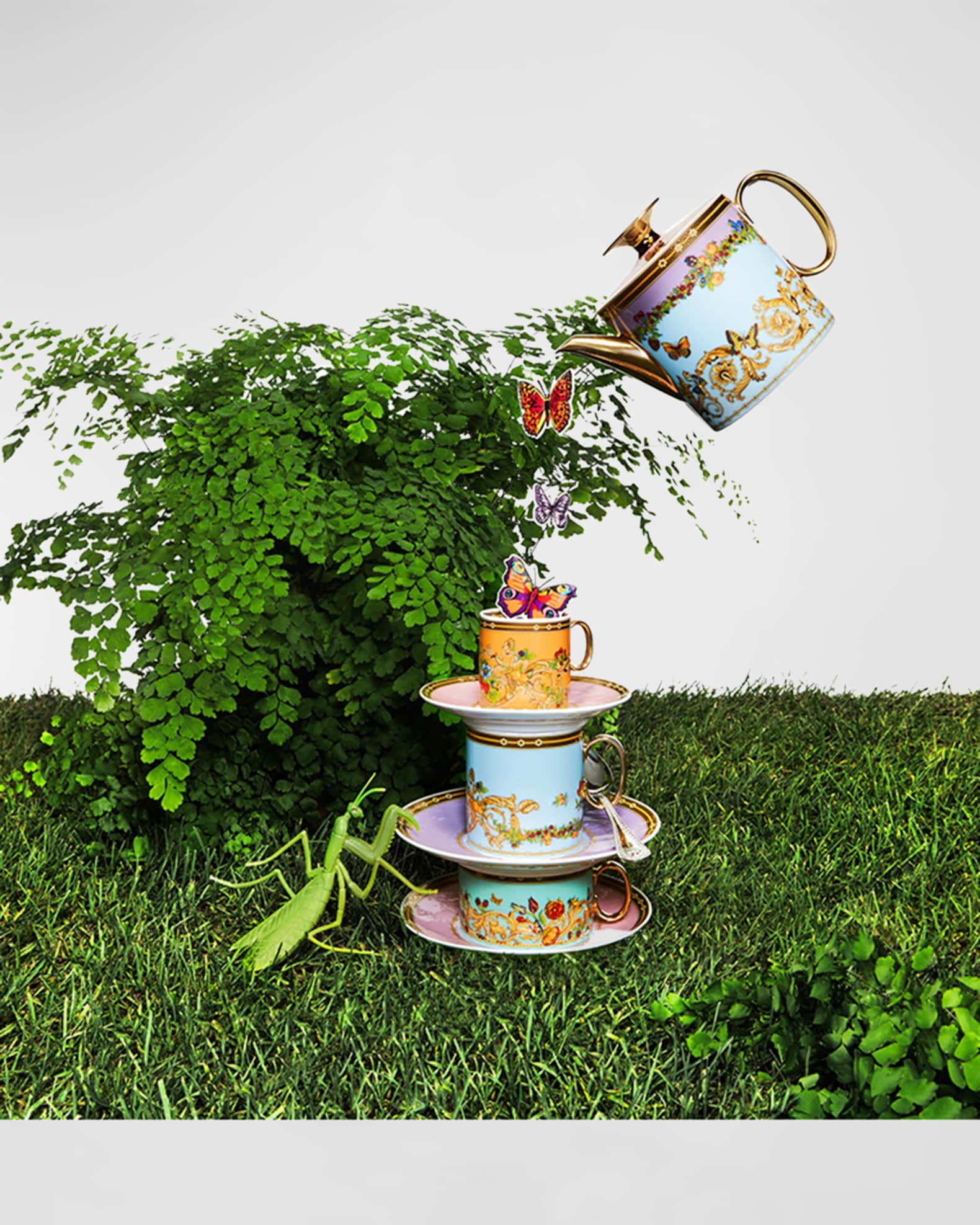 Versace Butterfly Garden Modern Tea Pot, 16 oz Neiman Marcus