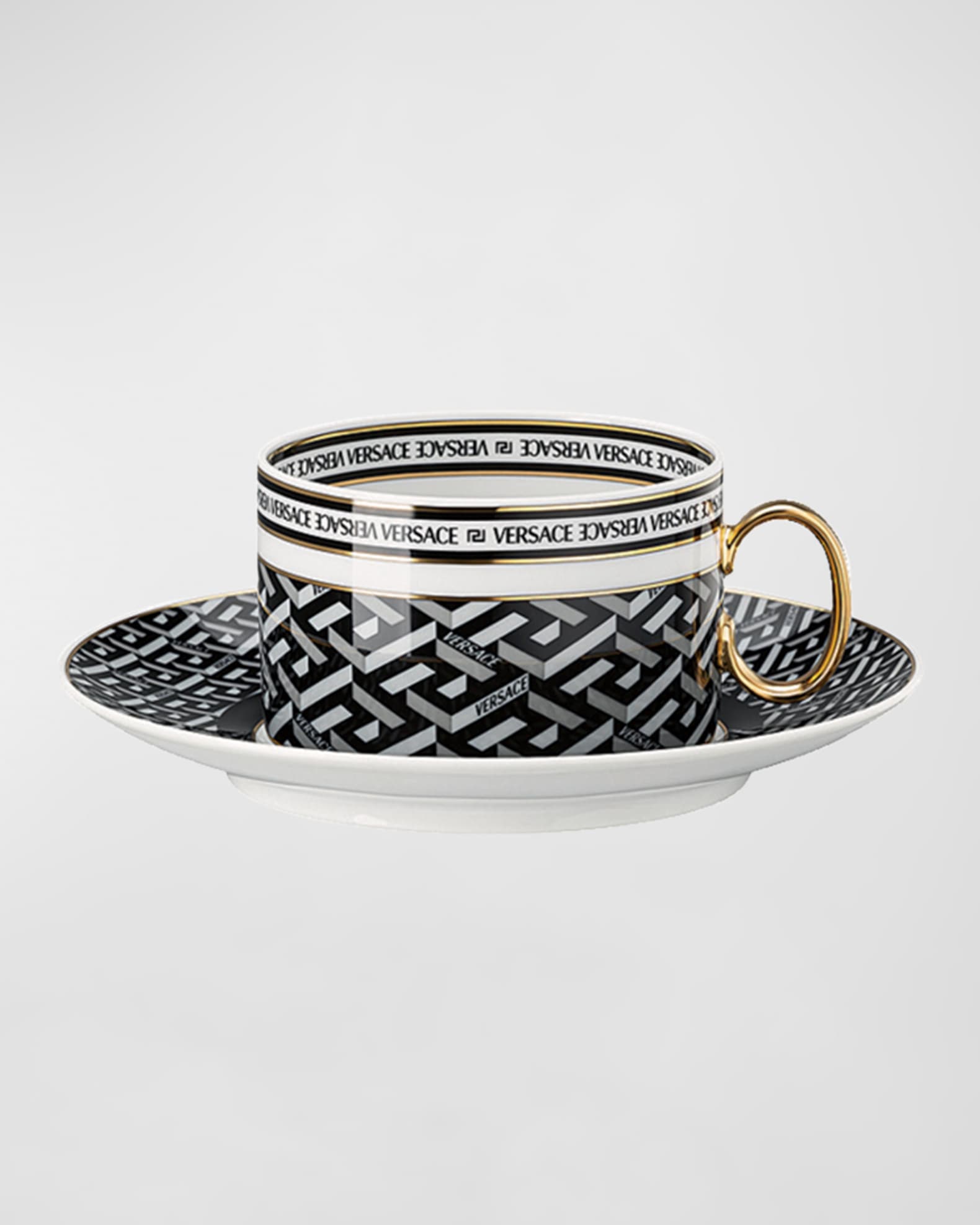 La Greca Signature Teacup & Saucer Set  0