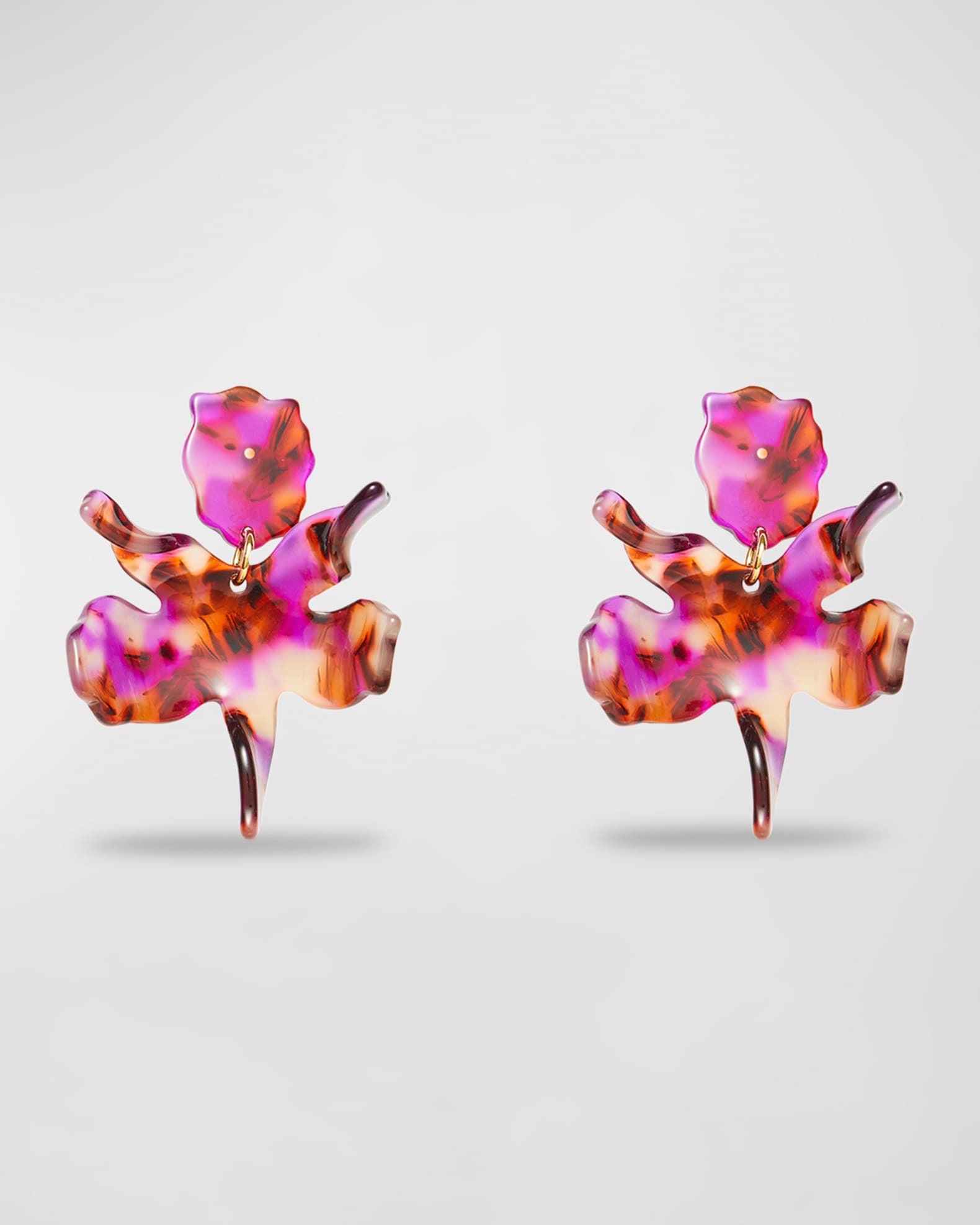 Small paper shop lily earrings