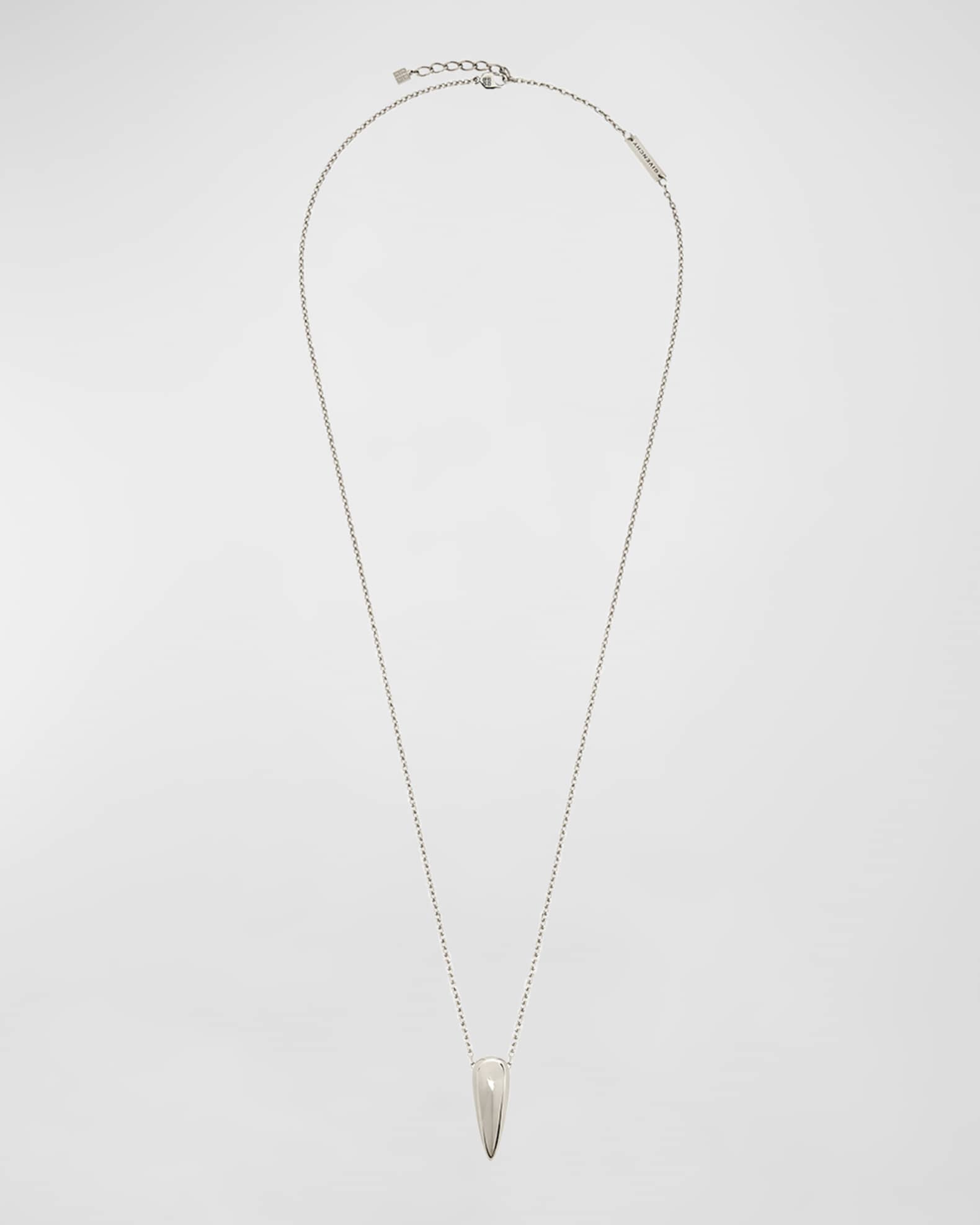 Louis Vuitton Silver-tone Lock It Pendant Necklace in Metallic