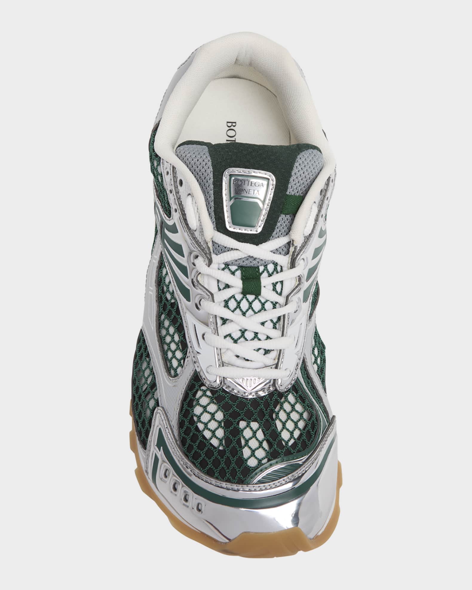 Bottega Veneta Men's Orbit Technical Fishnet Sneakers