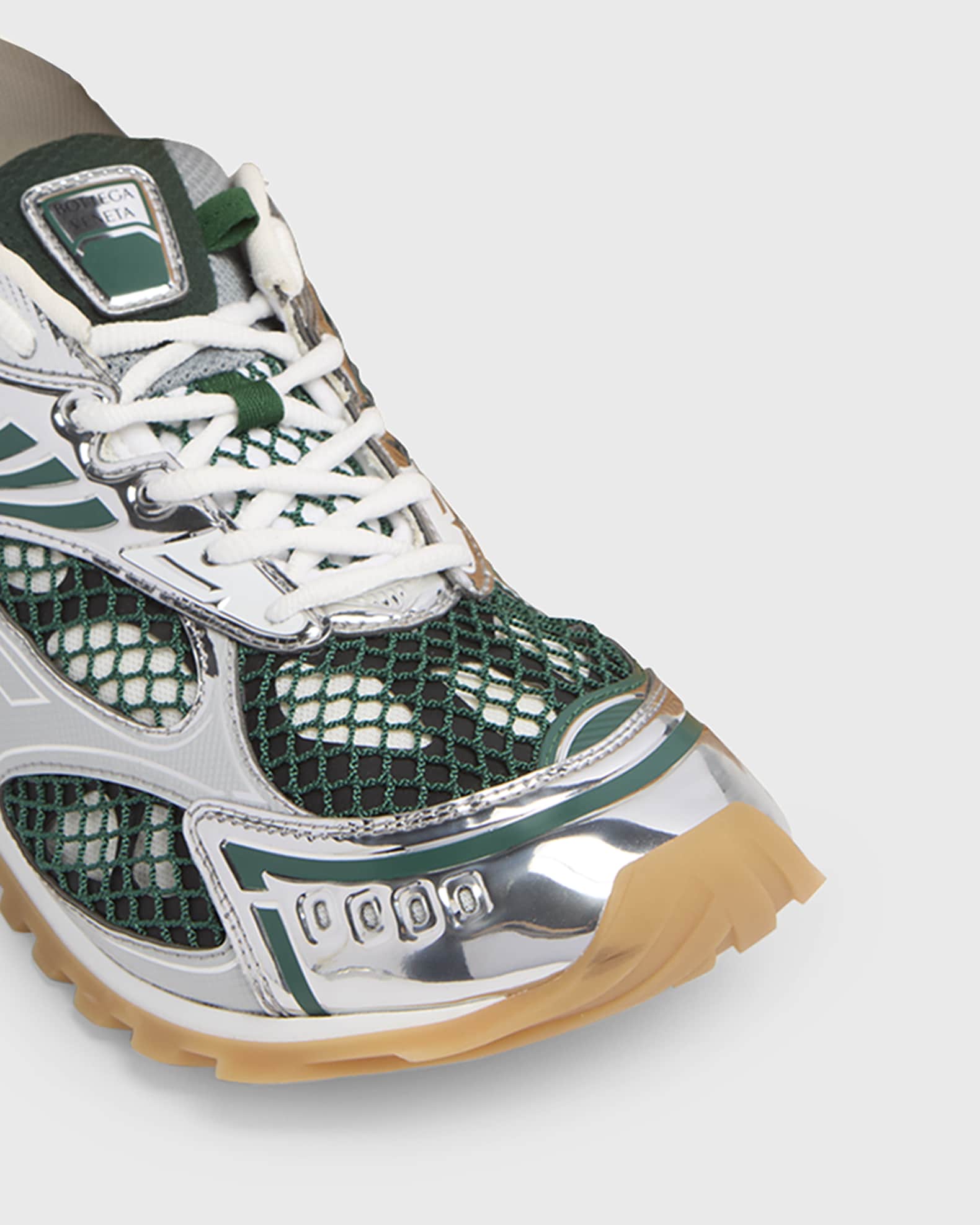 Bottega Veneta Men's Orbit Technical Fishnet Sneakers