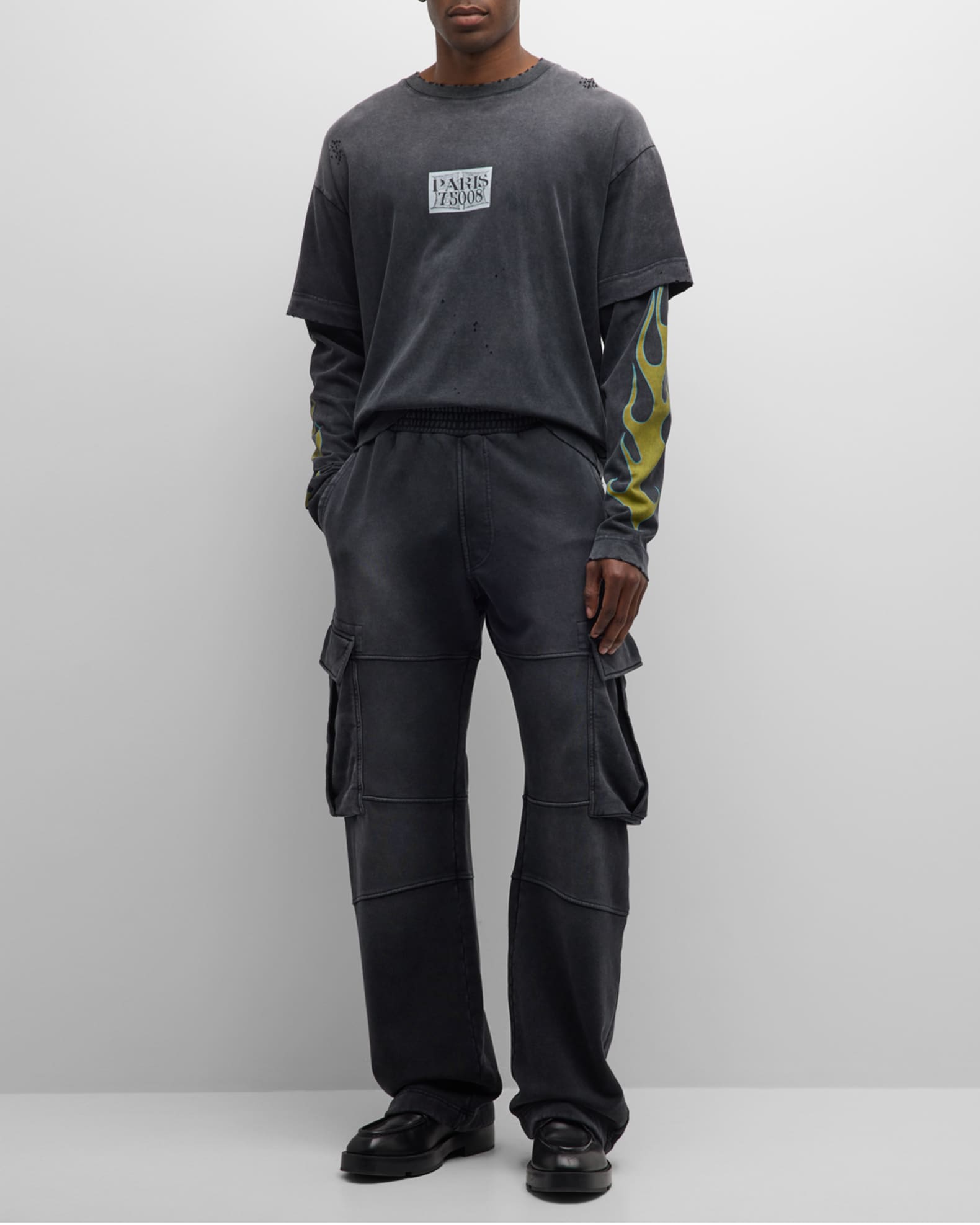Cargo cotton jersey sweatpants in grey - Givenchy