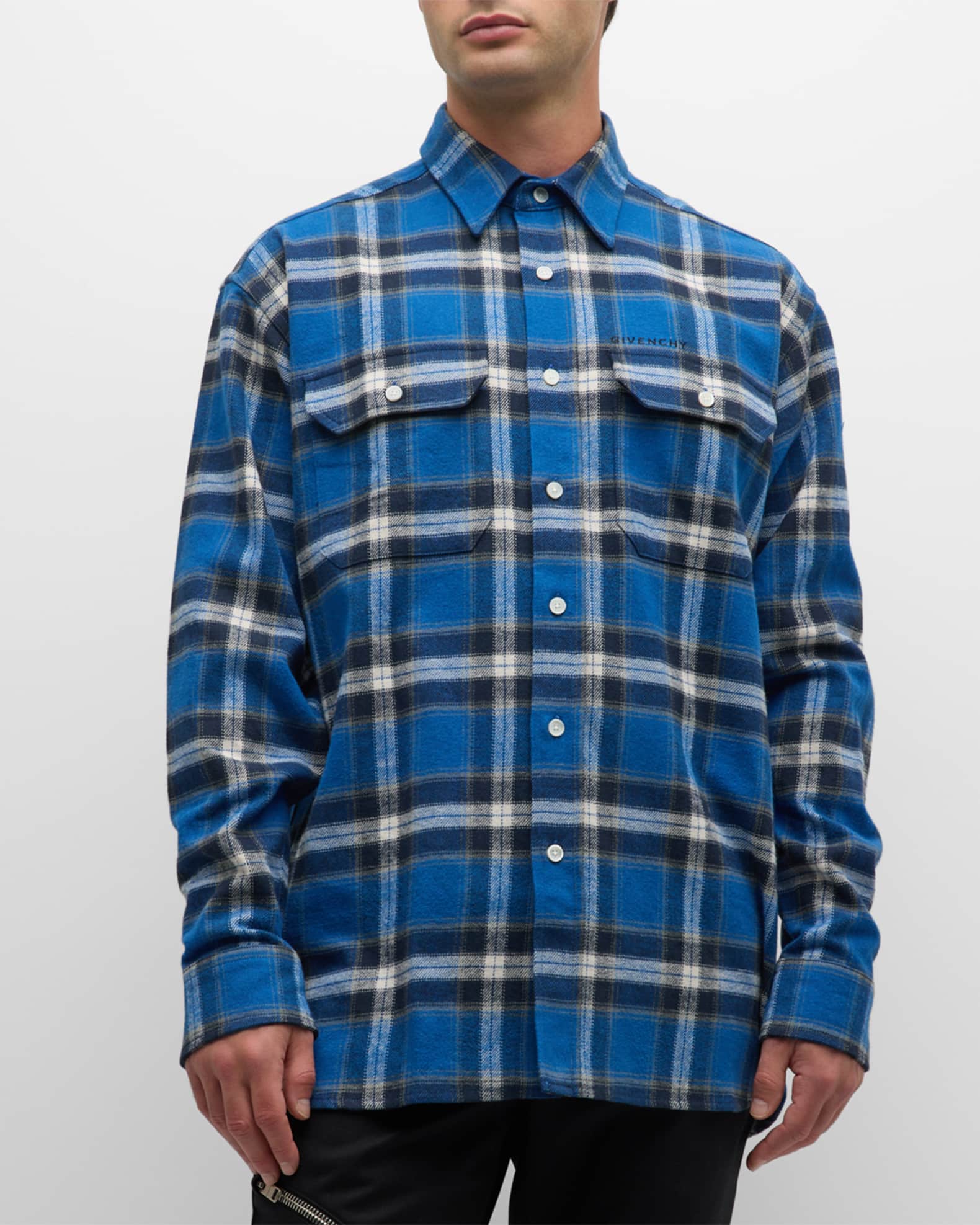 Givenchy flannel shirt cheap