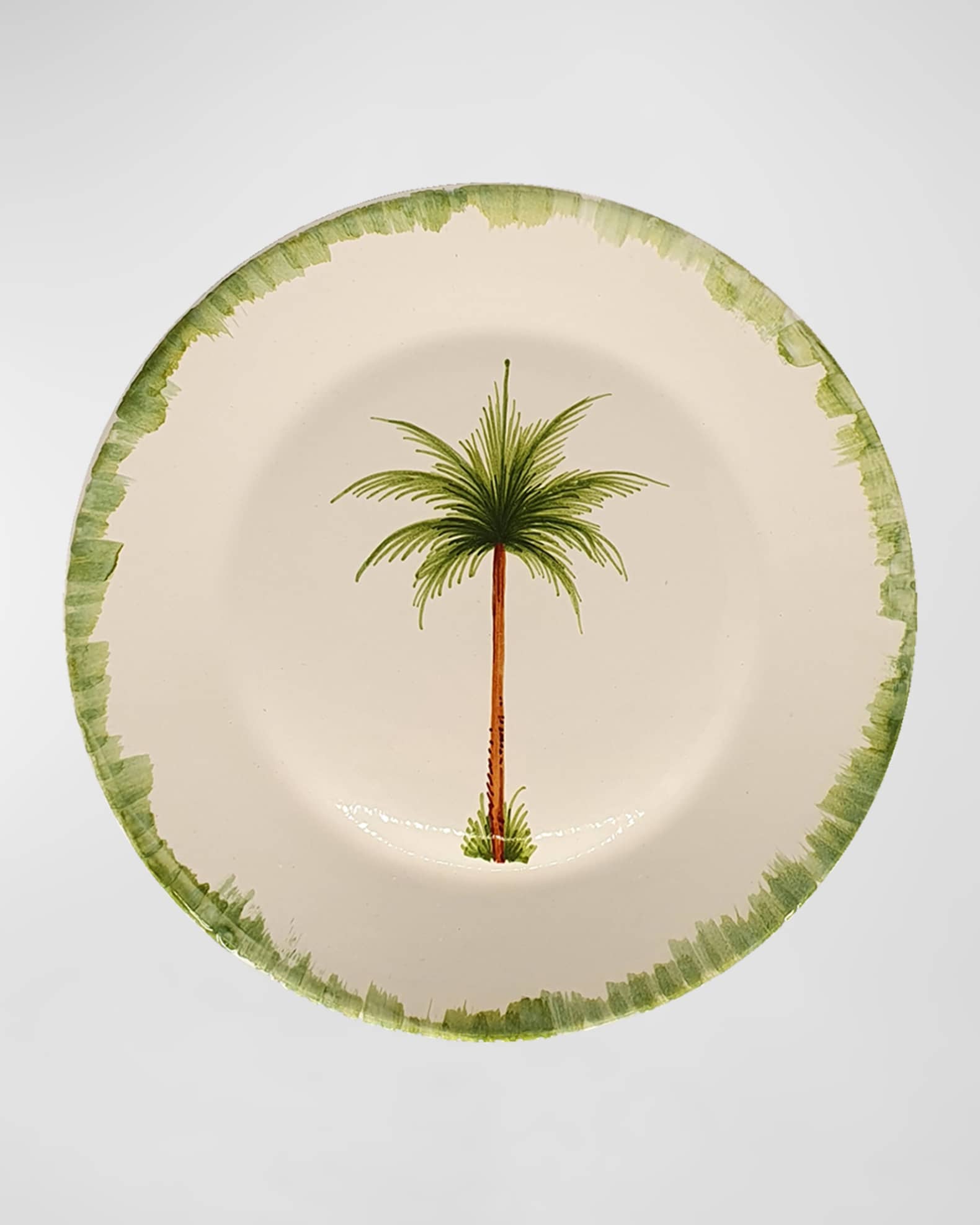 Les Ottomans Tree HandPainted Ceramic Salad Plate, Set of 4 Neiman