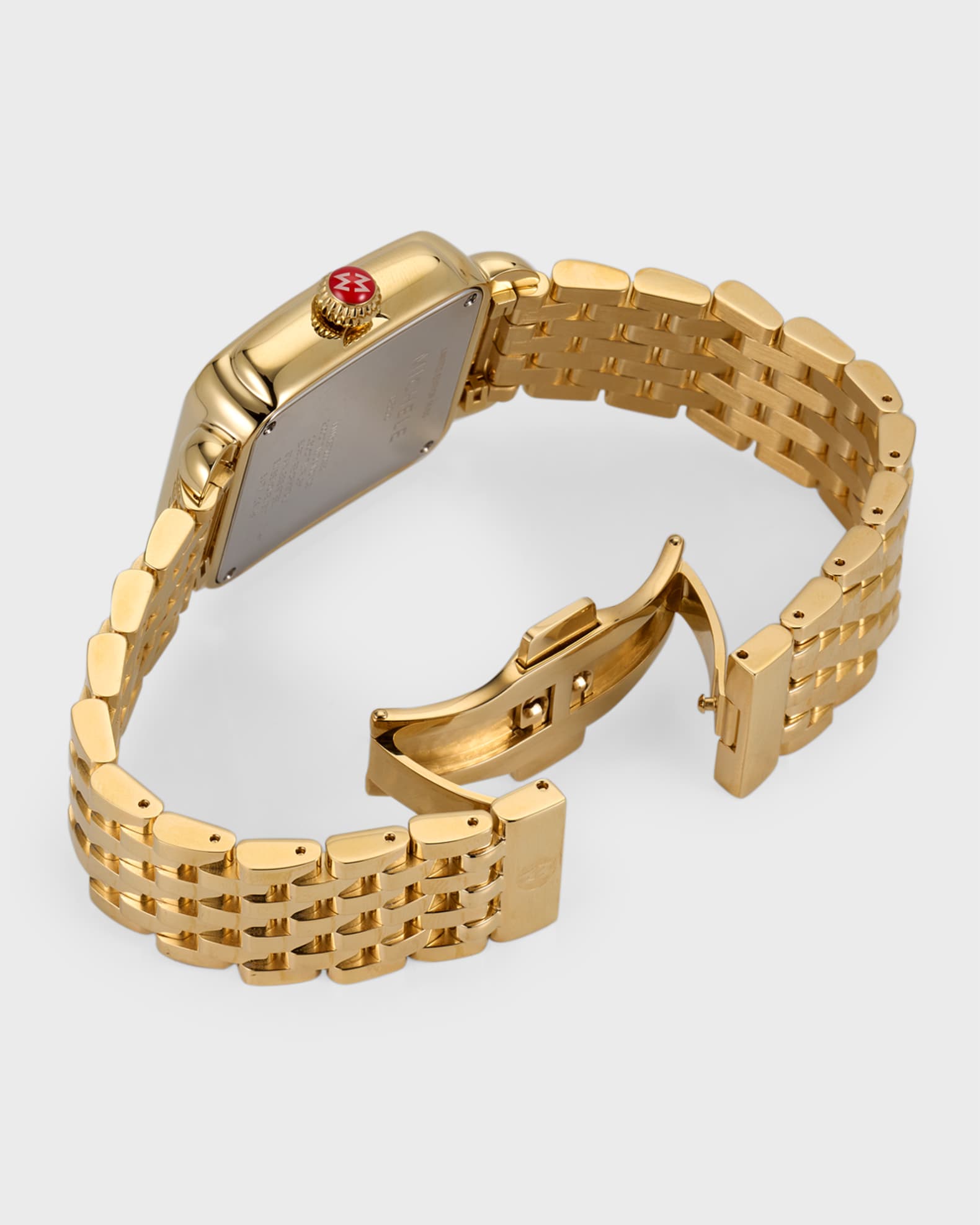 MICHELE Limited Edition Deco 18K Gold Plated Diamond Watch Neiman Marcus