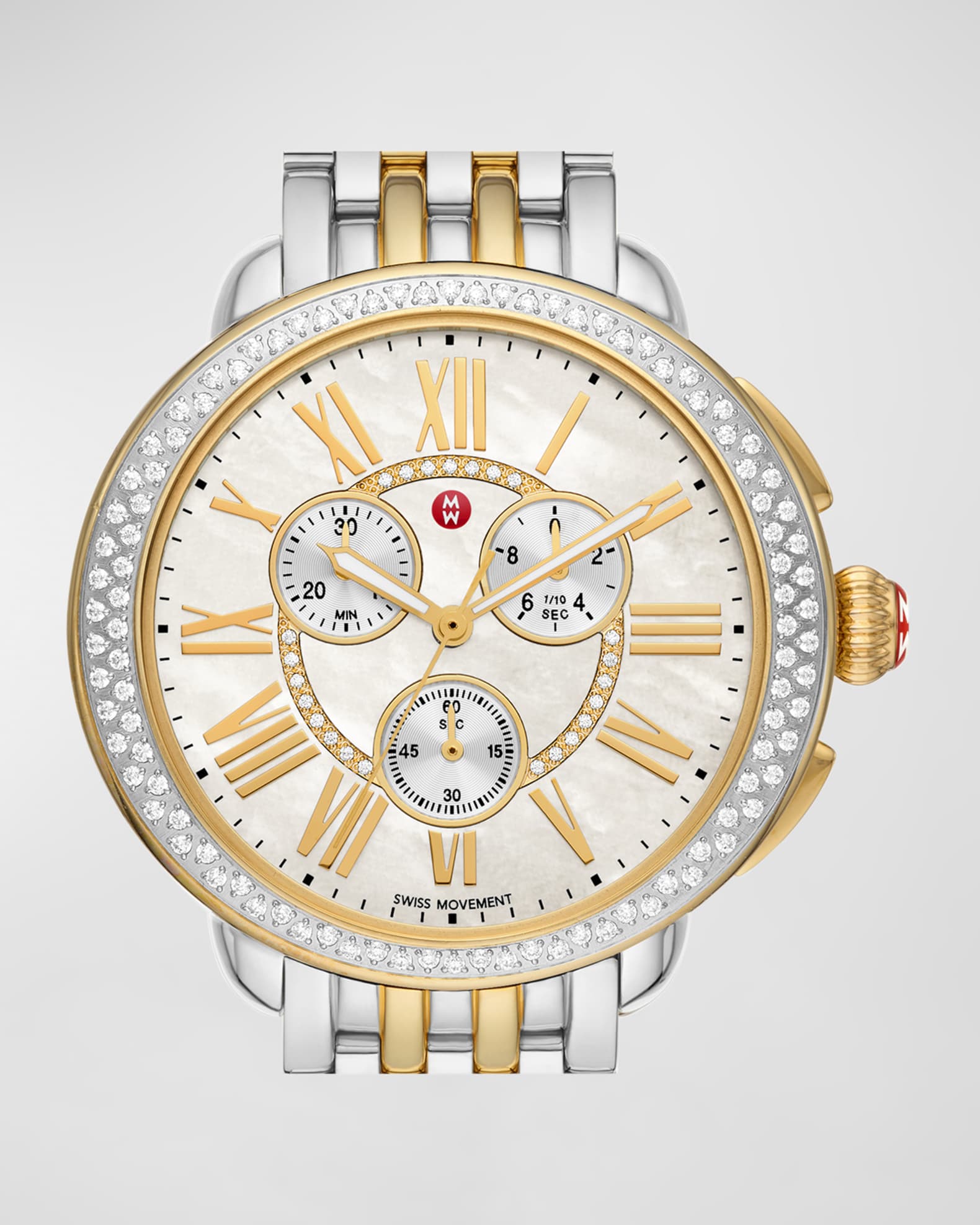 Serein Two Tone 18K Gold Plated Diamond Watch