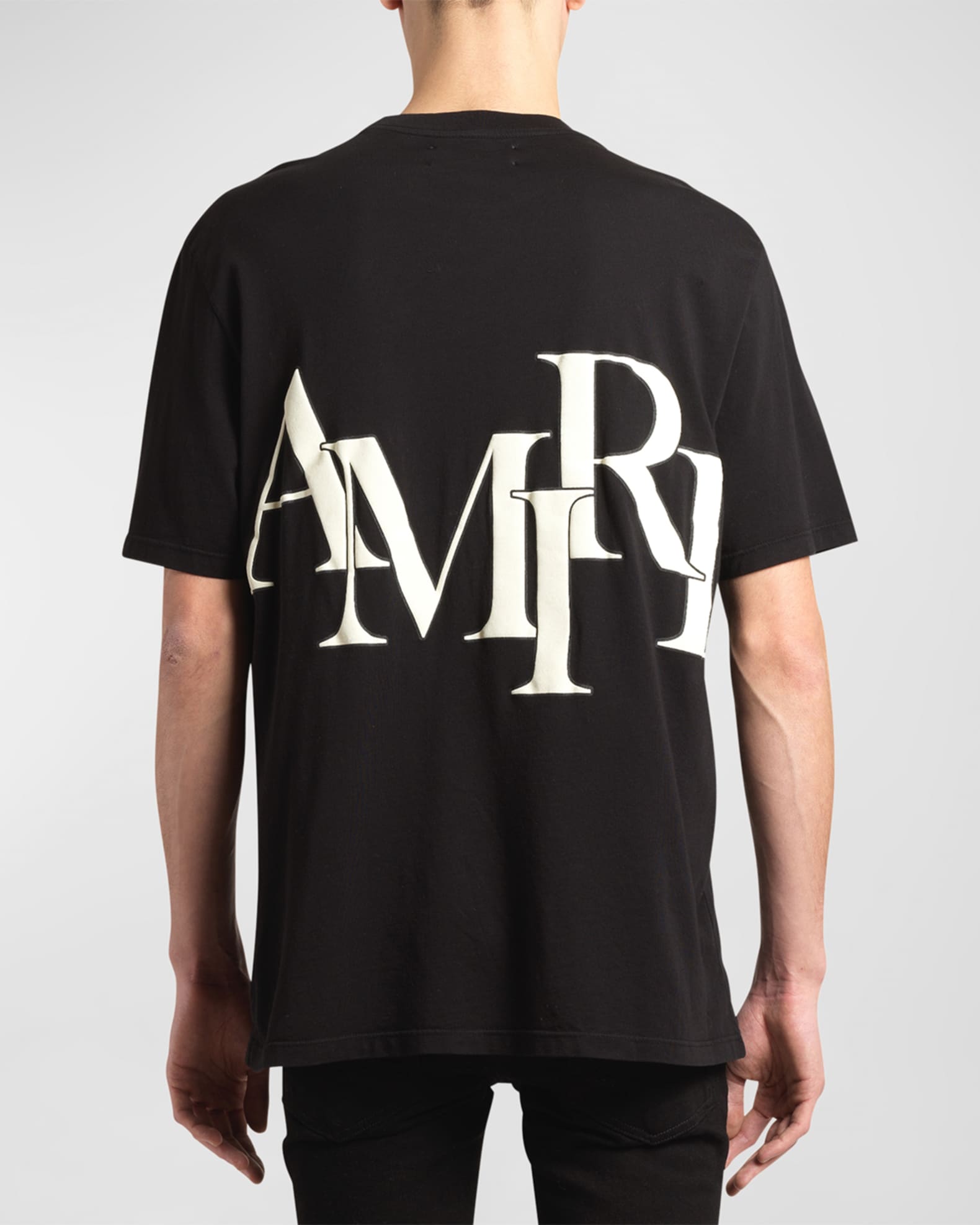 Amiri Men's Staggered Logo T-Shirt | Neiman Marcus