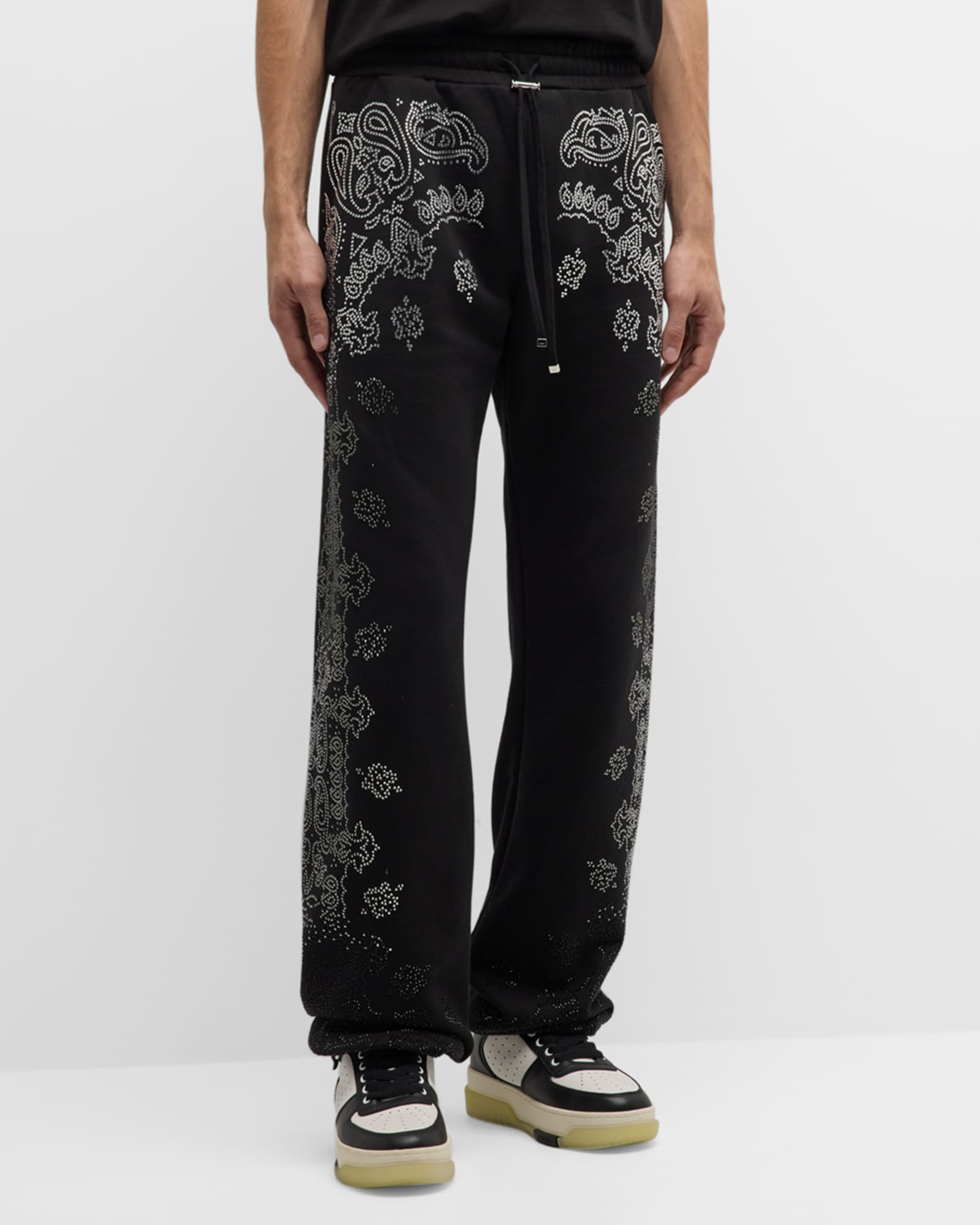 Men s Crystal Bandana Sweatpants