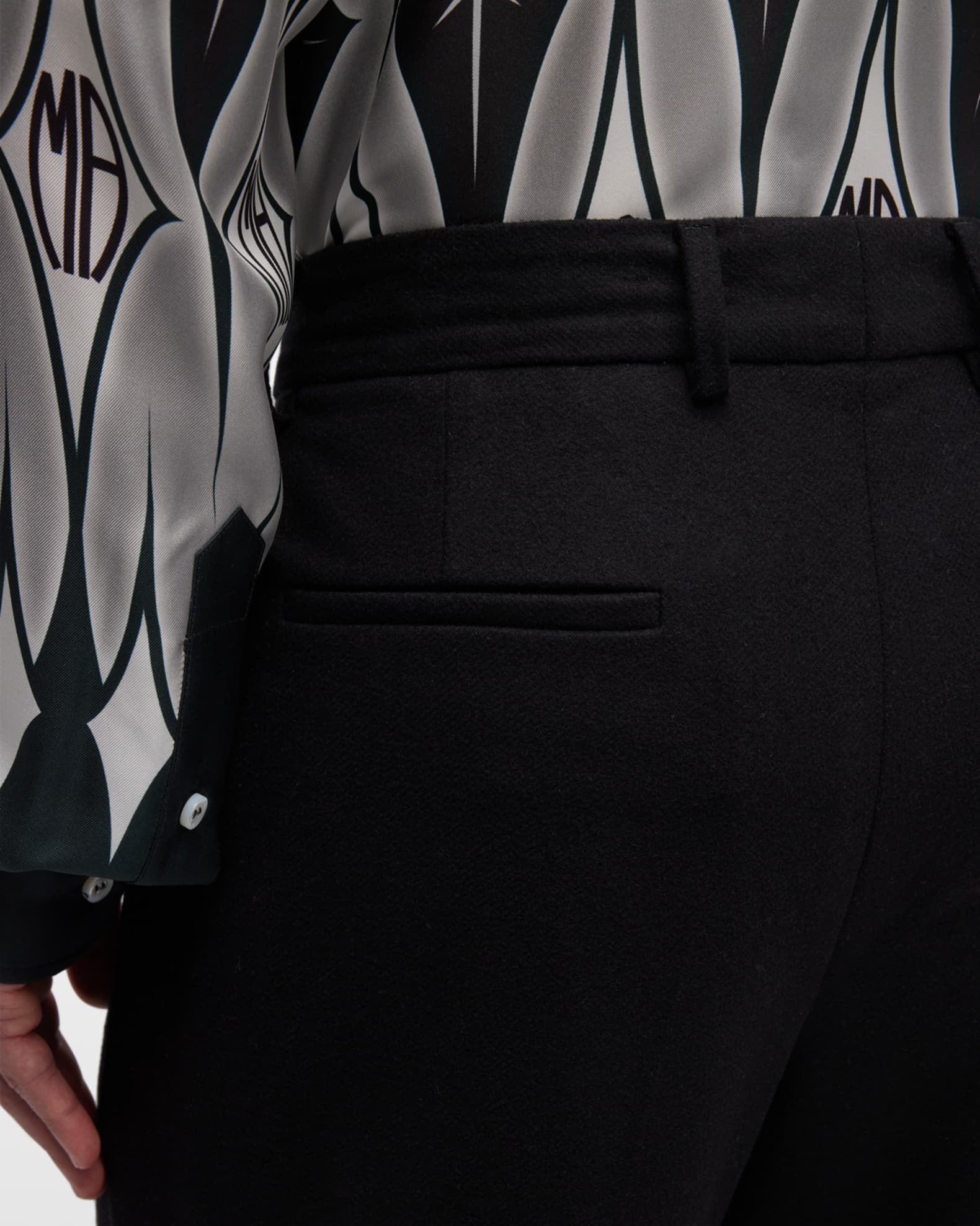 Amiri Men's DoublePleat Shiny Dress Pants Neiman Marcus