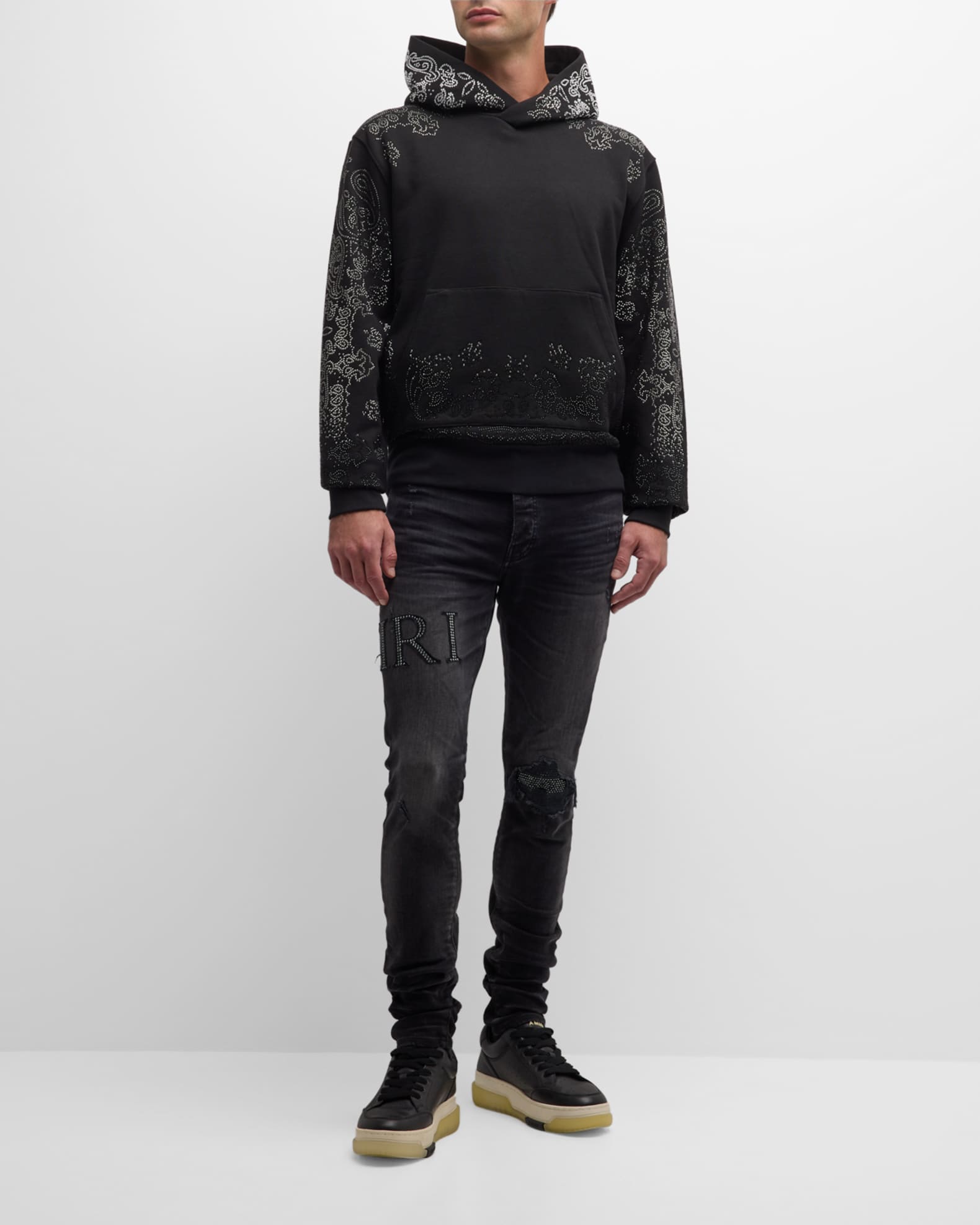 Mens bandana hoodie 2025