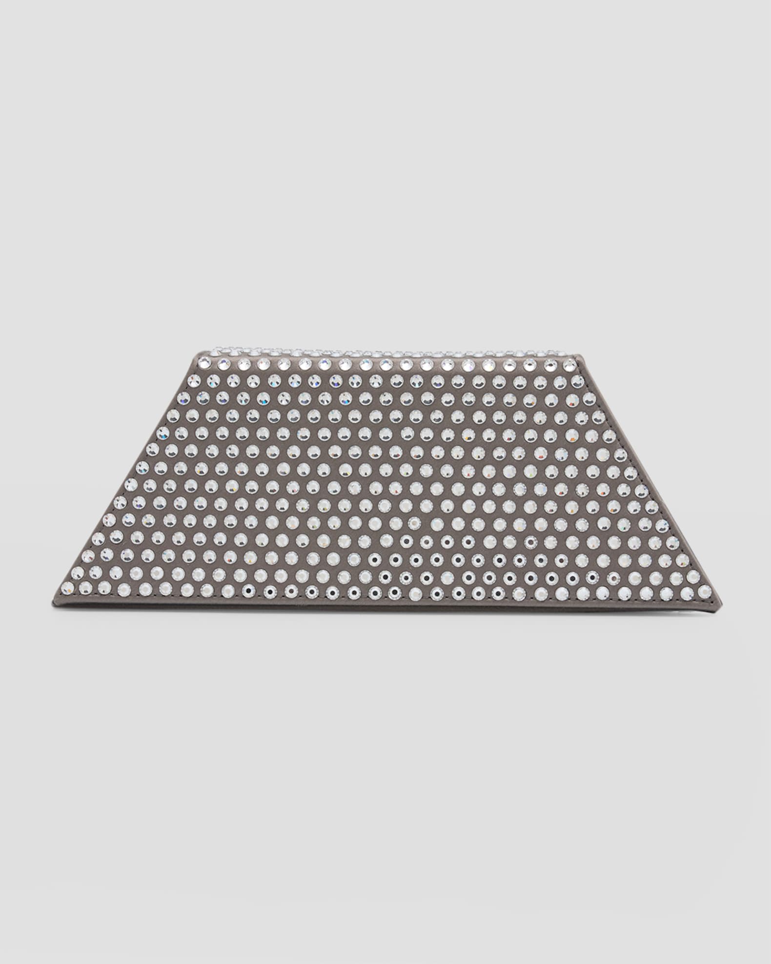 Amina Muaddi Superamini Yigit Crystal Silk Clutch Bag