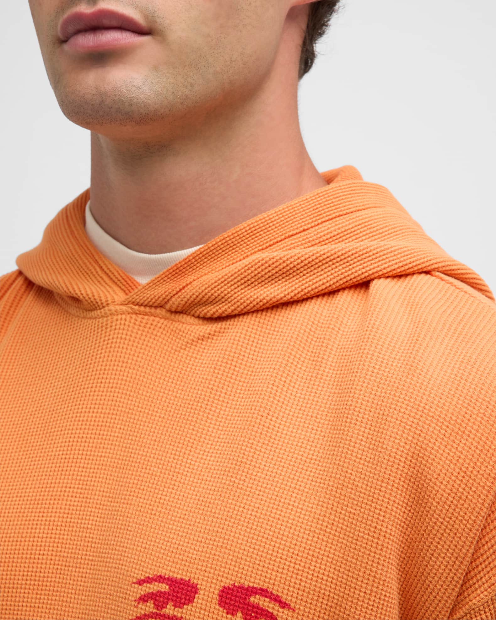 Hudson Men's Relaxed Fit Thermal Hoodie Neiman Marcus