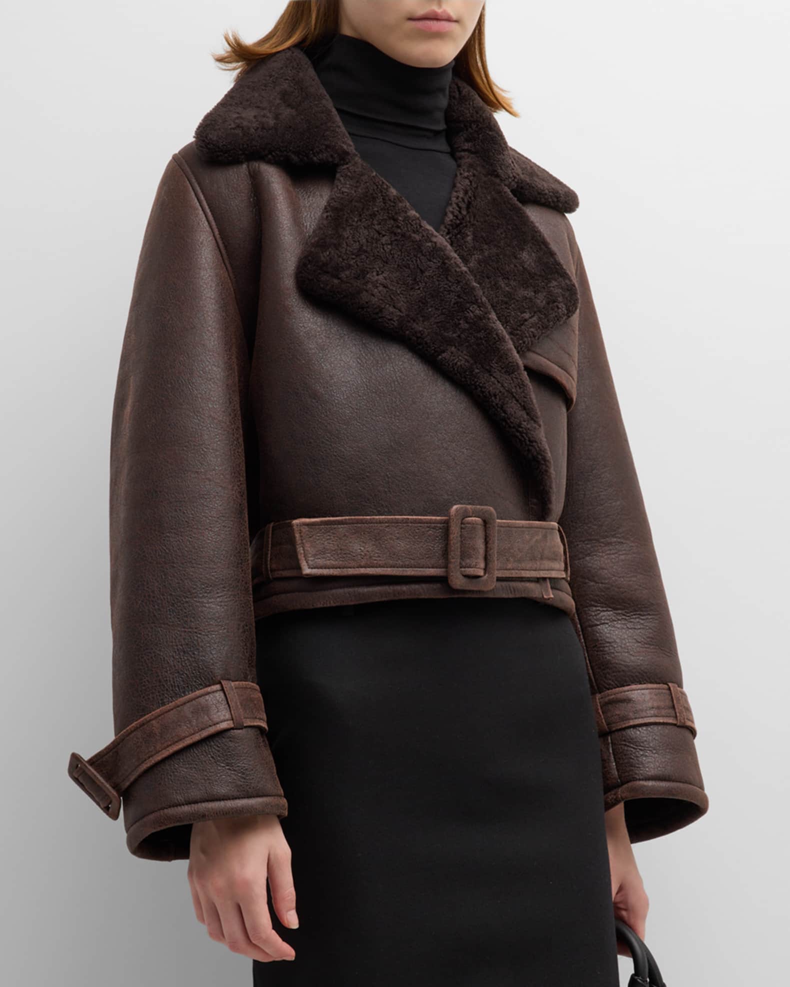 Discover Louis Vuitton Shearling Embossed Monogram Jacket: This