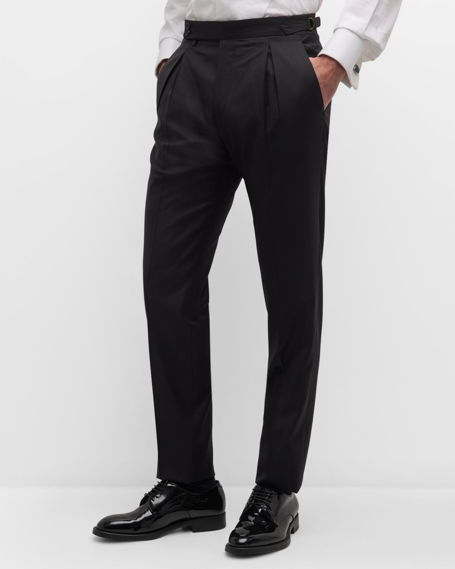 Zanella Men's Nico Pleated Formal Trousers | Neiman Marcus