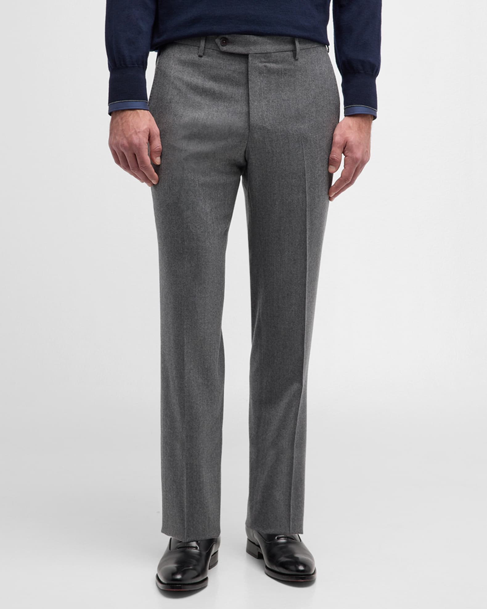 Zanella Men's Parker WoolCashmere Stretch Dress Pants Neiman Marcus