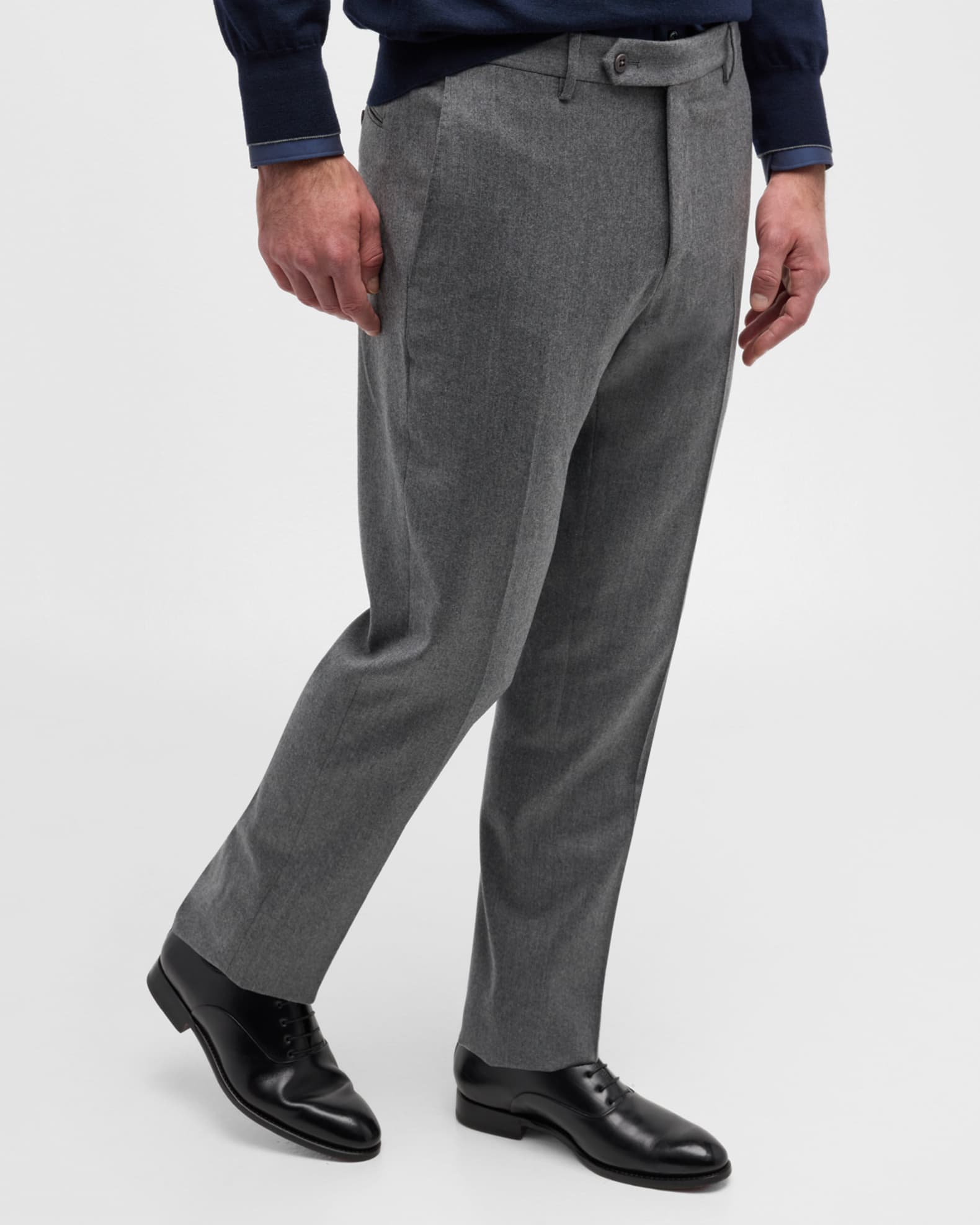 Zanella Men's Parker WoolCashmere Stretch Dress Pants Neiman Marcus