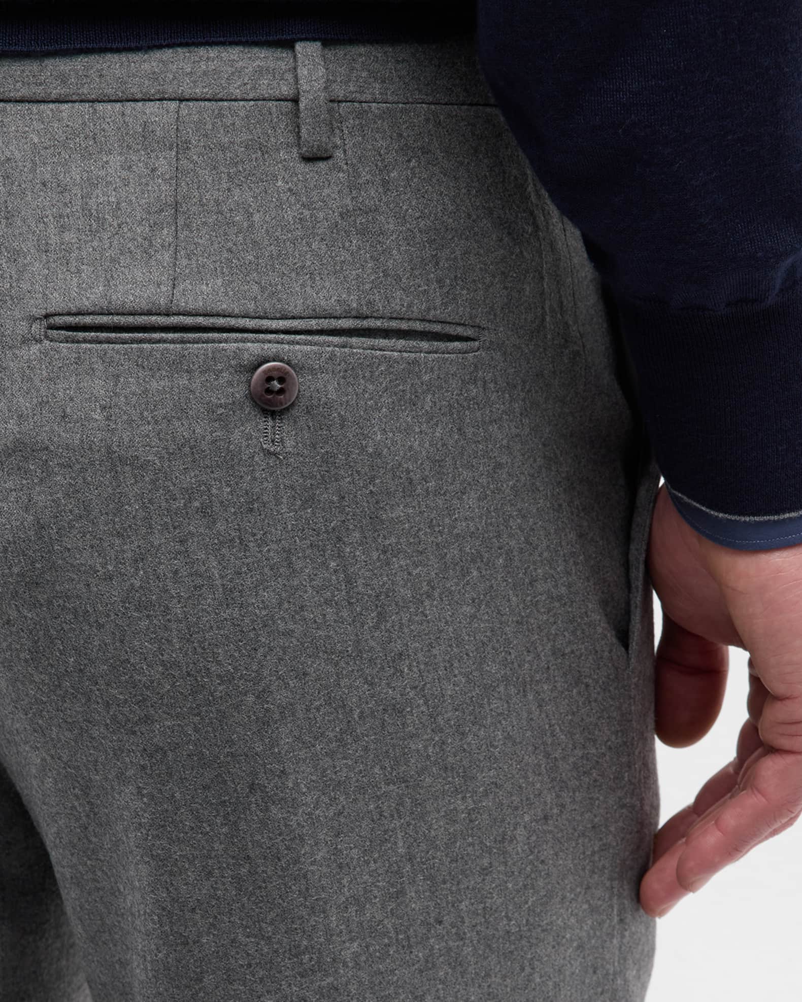 Zanella Men's Parker WoolCashmere Stretch Dress Pants Neiman Marcus