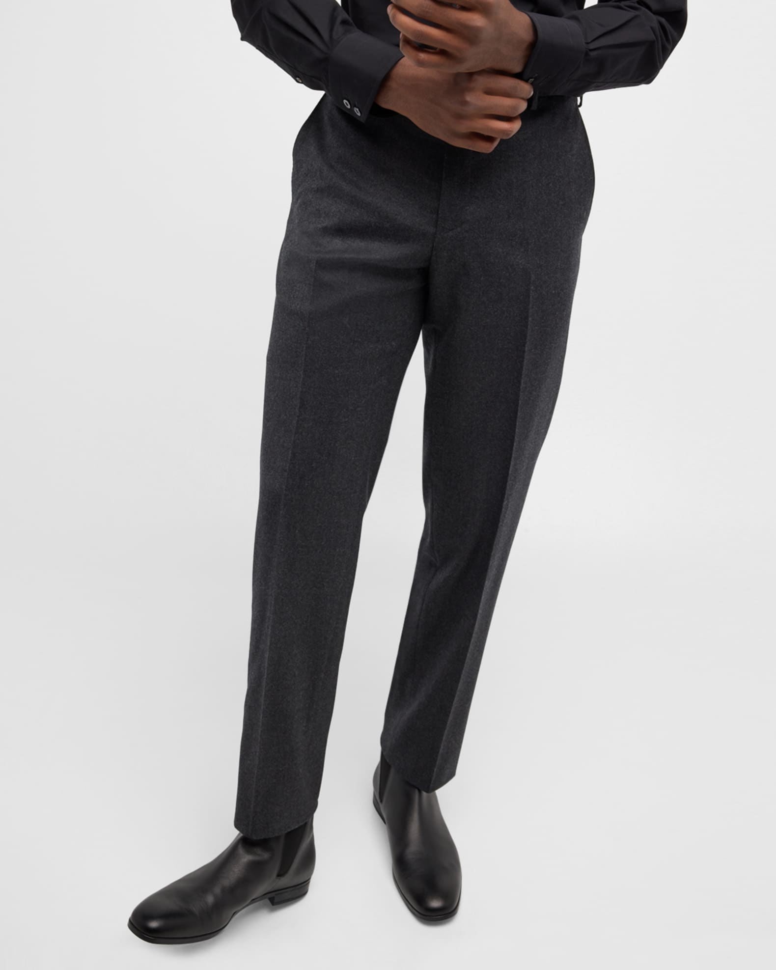 Zanella Men's Parker WoolCashmere Stretch Dress Pants Neiman Marcus