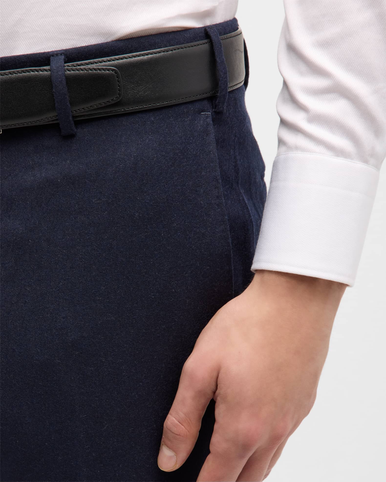 Zanella Men's Parker WoolCashmere Stretch Dress Pants Neiman Marcus