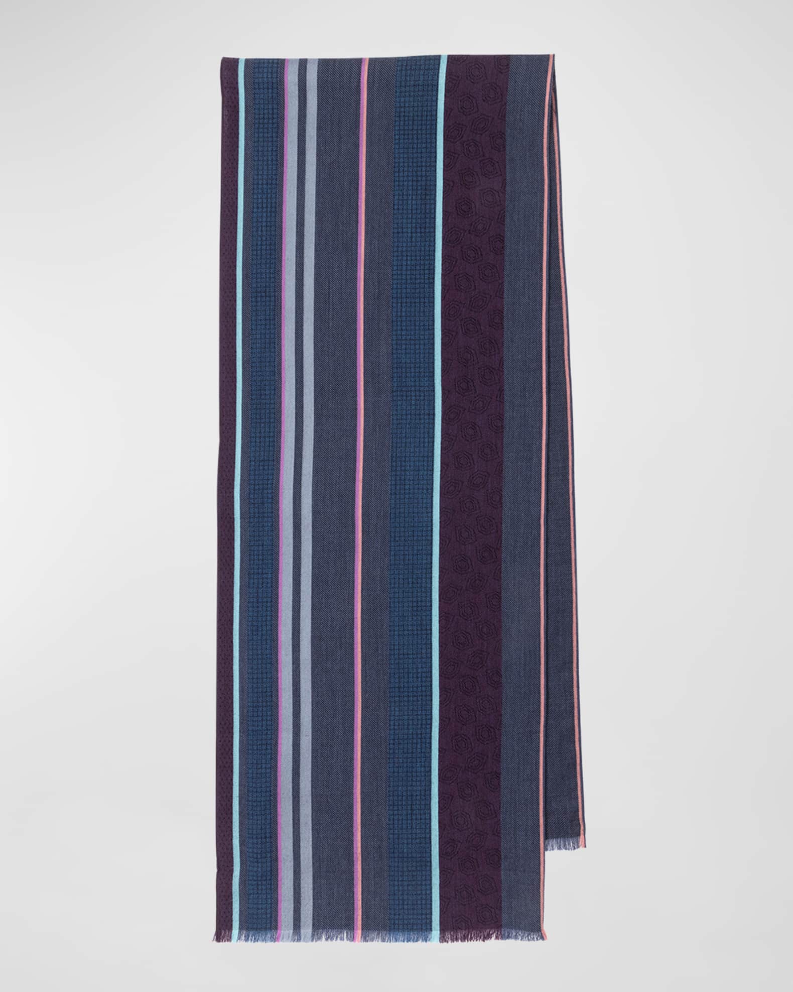 Paul Smith Men's Multi-Stripe Scarf