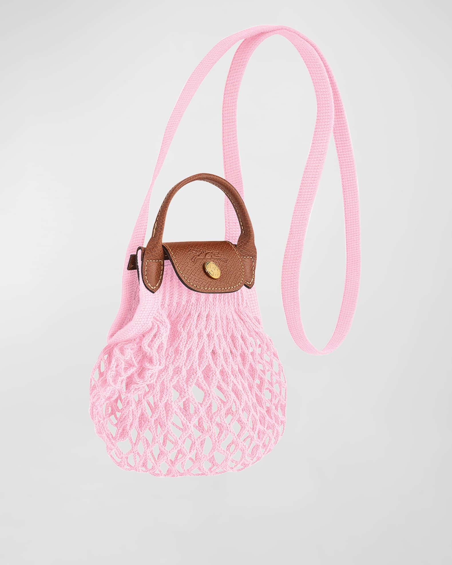 Longchamp Le Pliage Filet XS Knit Crossbody Bag Neiman Marcus