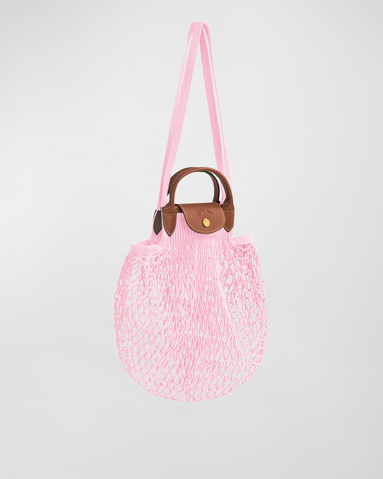 Longchamp Le Pliage Filet Knit Shoulder Bag Neiman Marcus