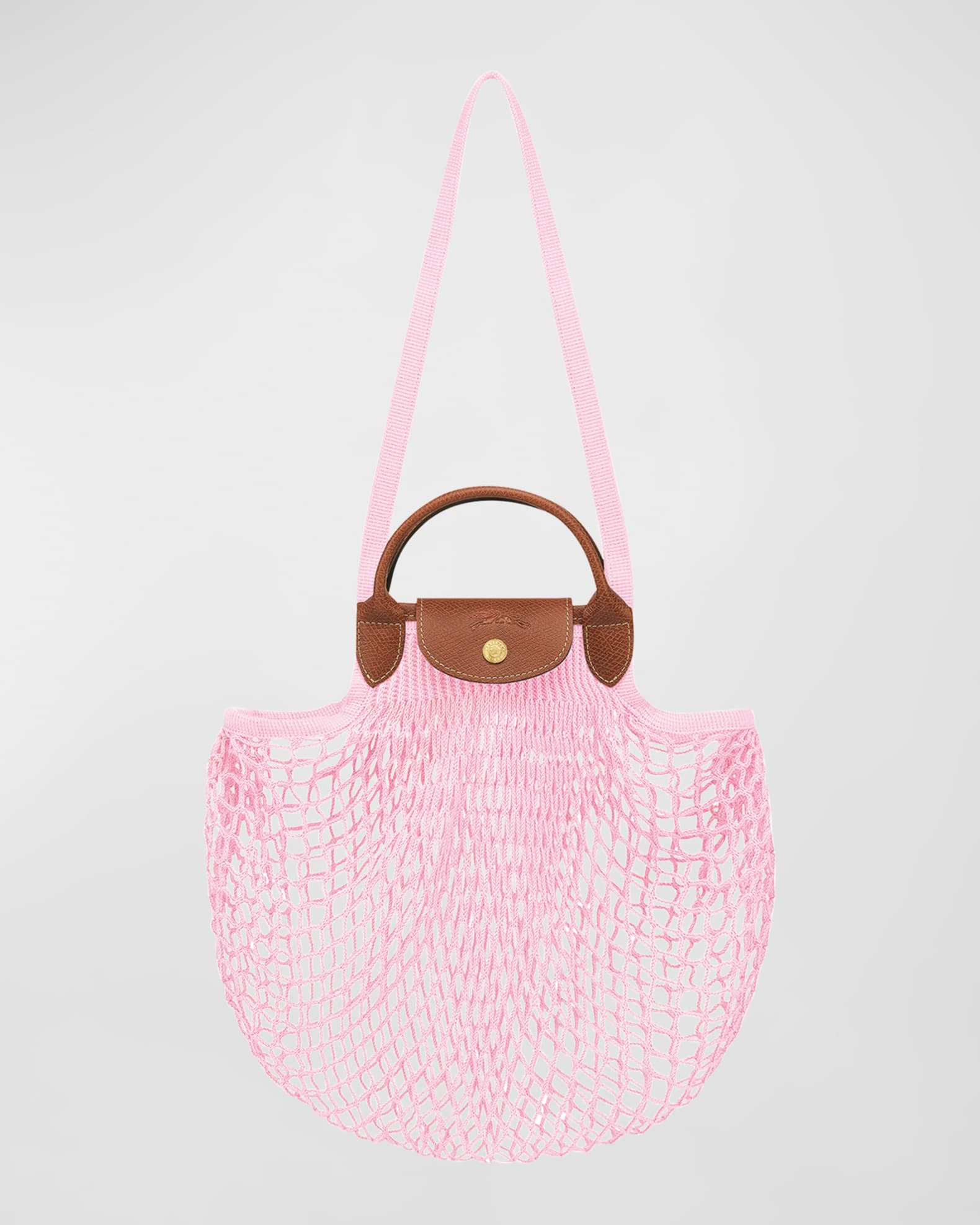 Longchamp Le Pliage Filet Knit Shoulder Bag Neiman Marcus