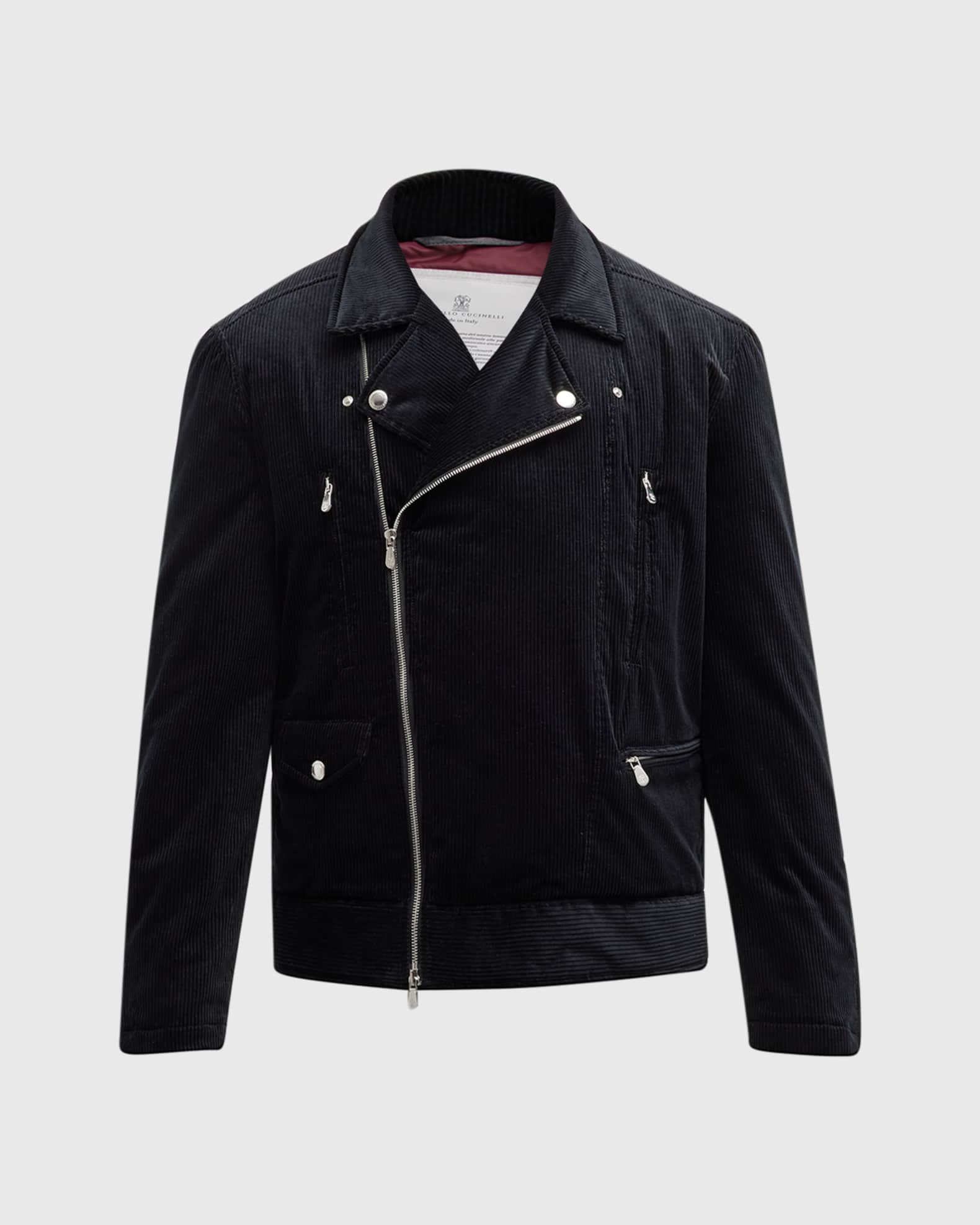 Corduroy moto jacket shop