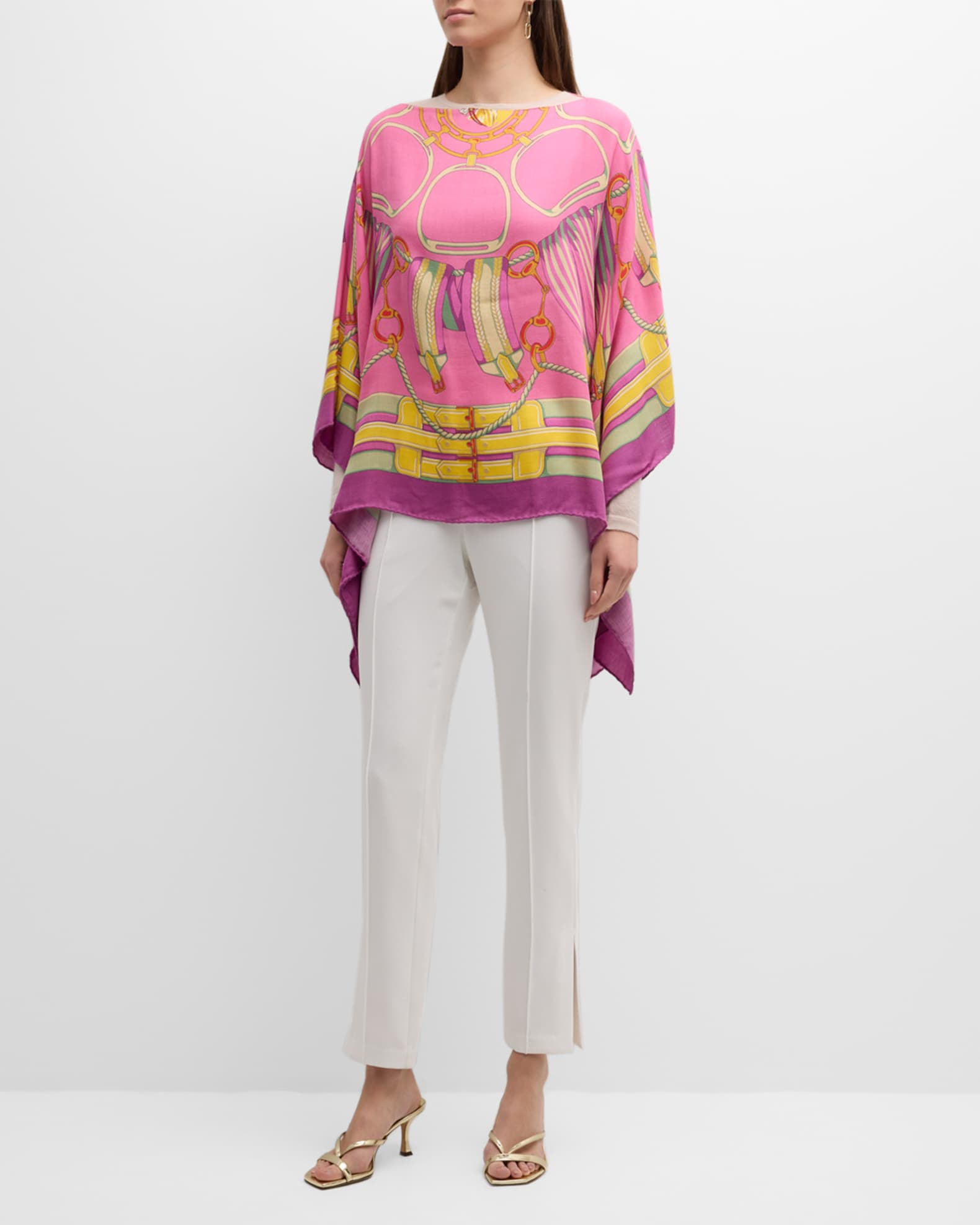 Stir Up Print Cashmere & Silk Scarf  1
