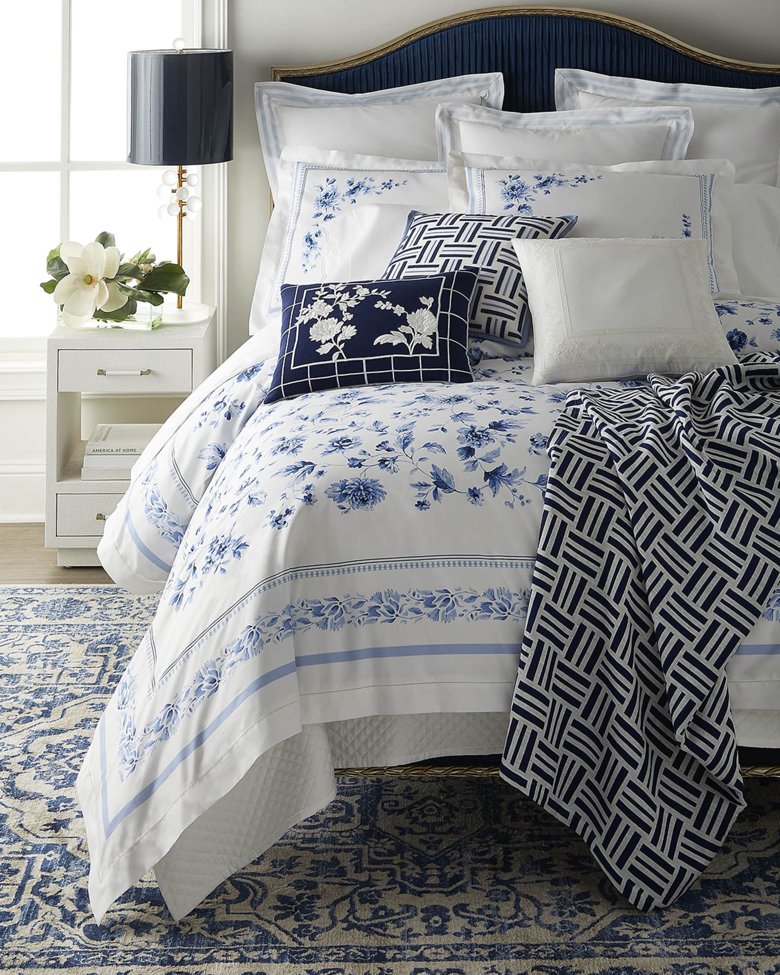 Ralph lauren navy bedding clearance