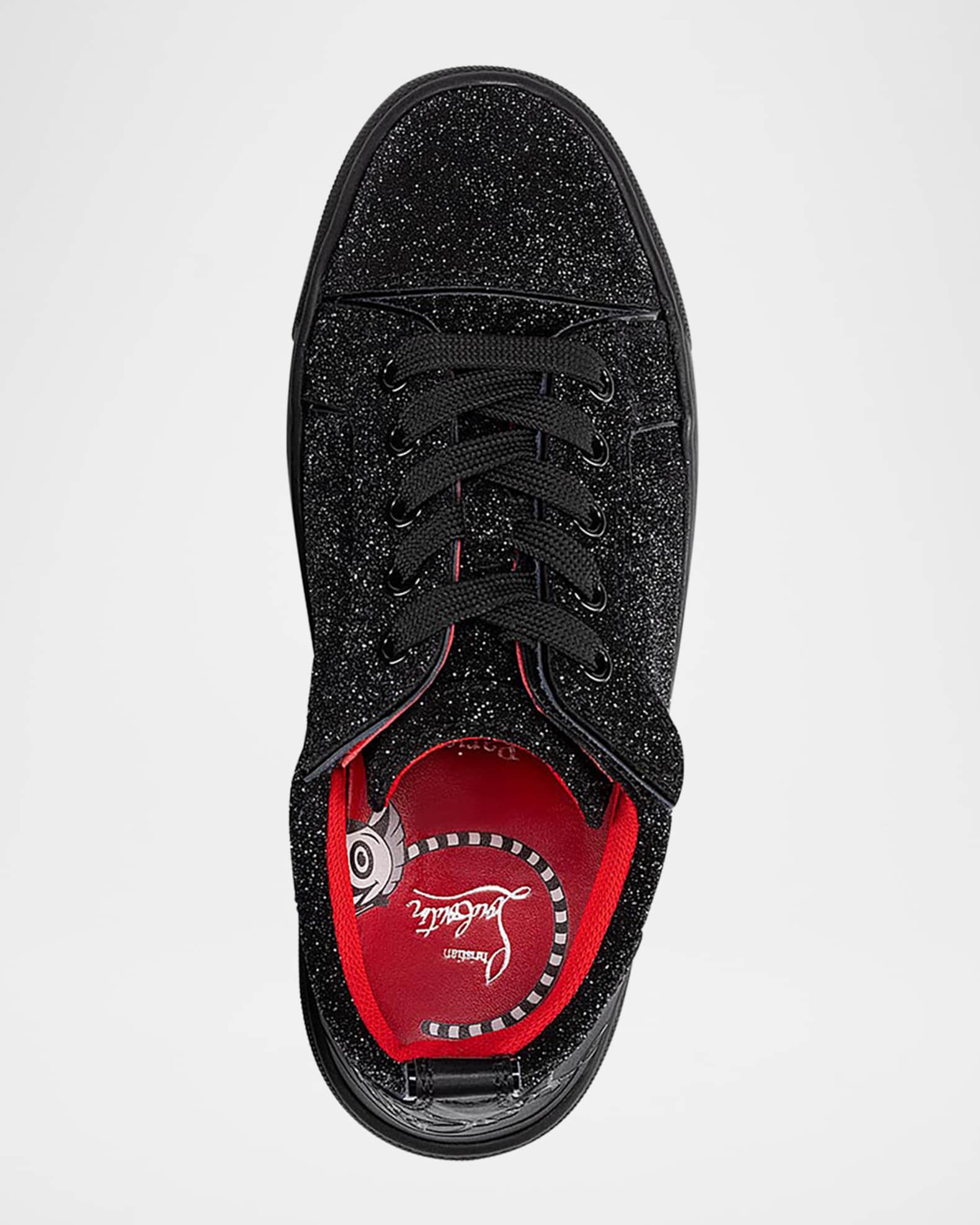 Christian Louboutin Boy's Funnyto Embellished Leather Sneakers